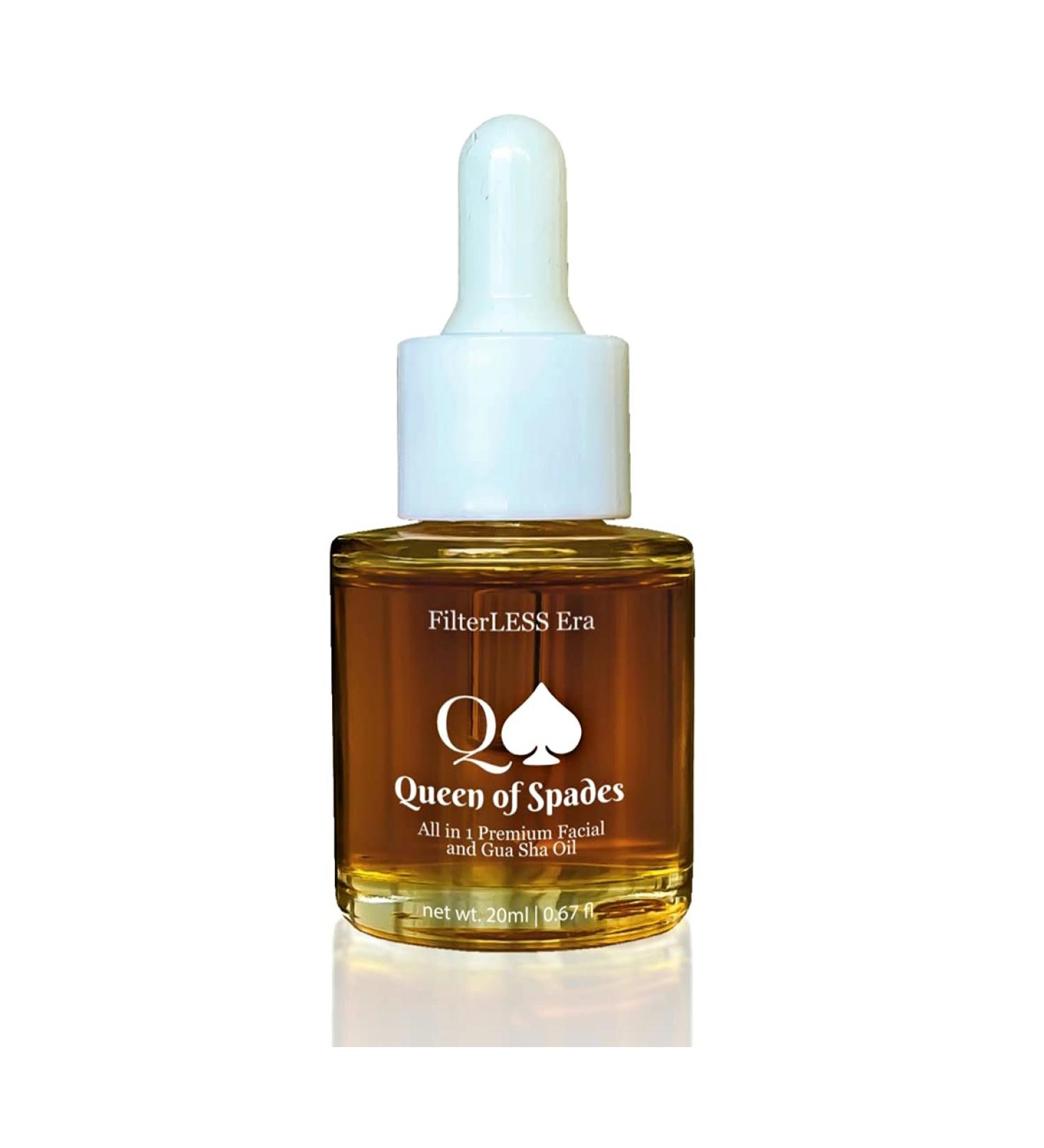Queen Of Spades All in One Facial Oil with Gua Sha - Ultimate Skincare Solution - Buy Online on SooperMarket.com