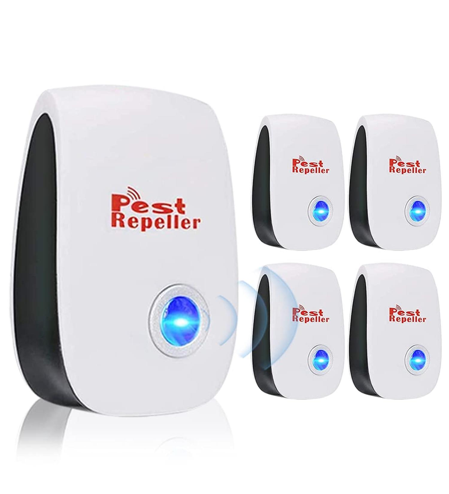 Bestzy Ultrasound Pest Control Repeller - 4-Piece Electronic Insect Defense for Cockroaches Mice & Mosquitoes - Effective International Shipping - Buy Online on SooperMarket.com
