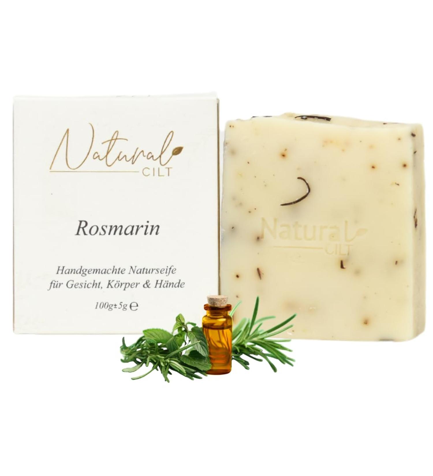 Natural Cilt Rosemary Soap - 100% Natural Handmade Shower Soap for All Skin Types - Certified & Chemical-Free - 100g (1 Pack) - Buy Online on SooperMarket.com