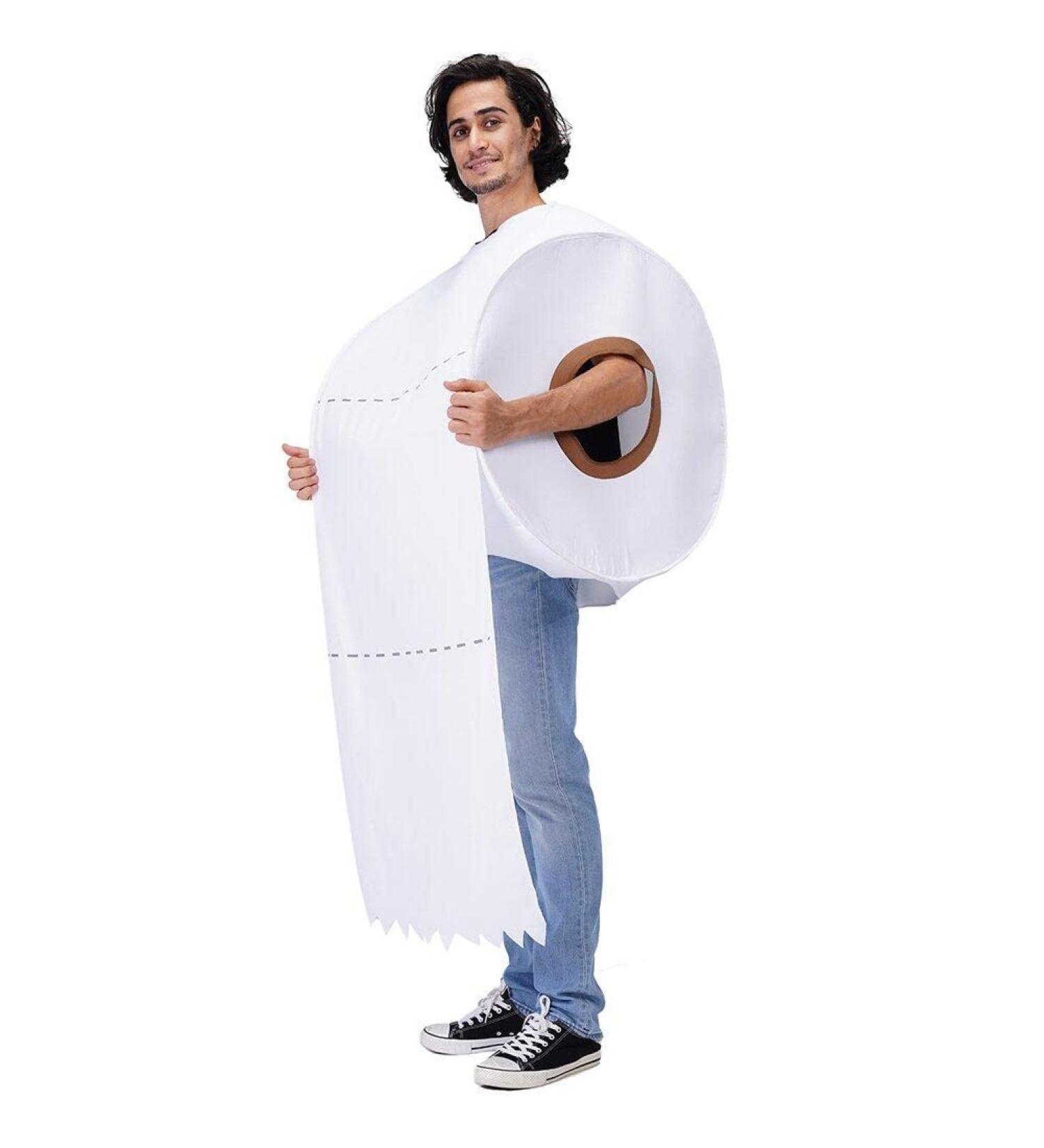 Funny Rolling Paper Costumes Cosplay Clothing Halloween Party Roll Paper Tissue Toilet Paper Costumes for Adults - Buy Online on SooperMarket.com