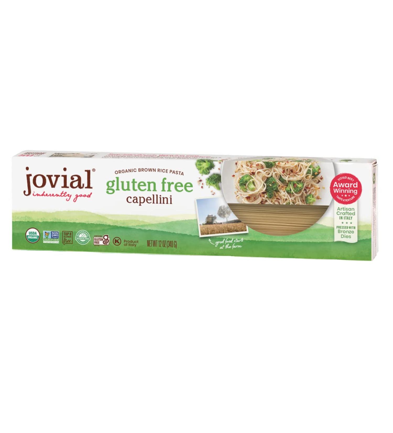 Jovial Brown Rice Pasta Capellini 12 oz | Gluten-Free & Organic - Buy Online on SooperMarket.com