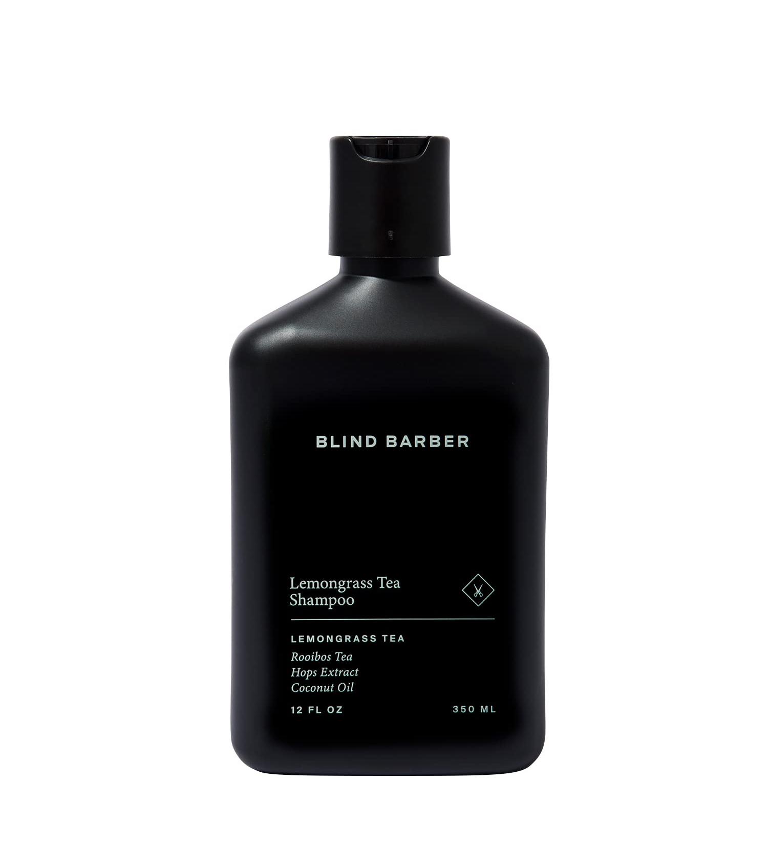 Blind Barber Lemongrass Tea Shampoo for Men - Sulfate-Free Daily Cleanser with Refreshing Mint Scent - Removes Build-Up, Paraben-Free & Cruelty-Free - 12oz - Buy Online on SooperMarket.com