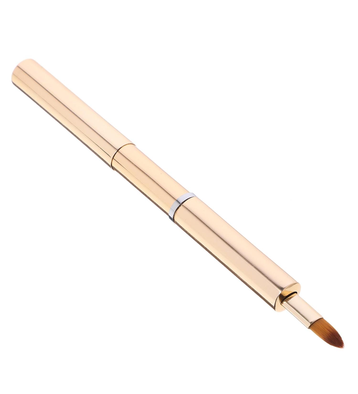 Buy Housoutil Portable Smudge Stick & Tricolor Lip Brush - Golden Makeup Tool for Perfect Lip Application - International Shipping Available - Buy Online on SooperMarket.com