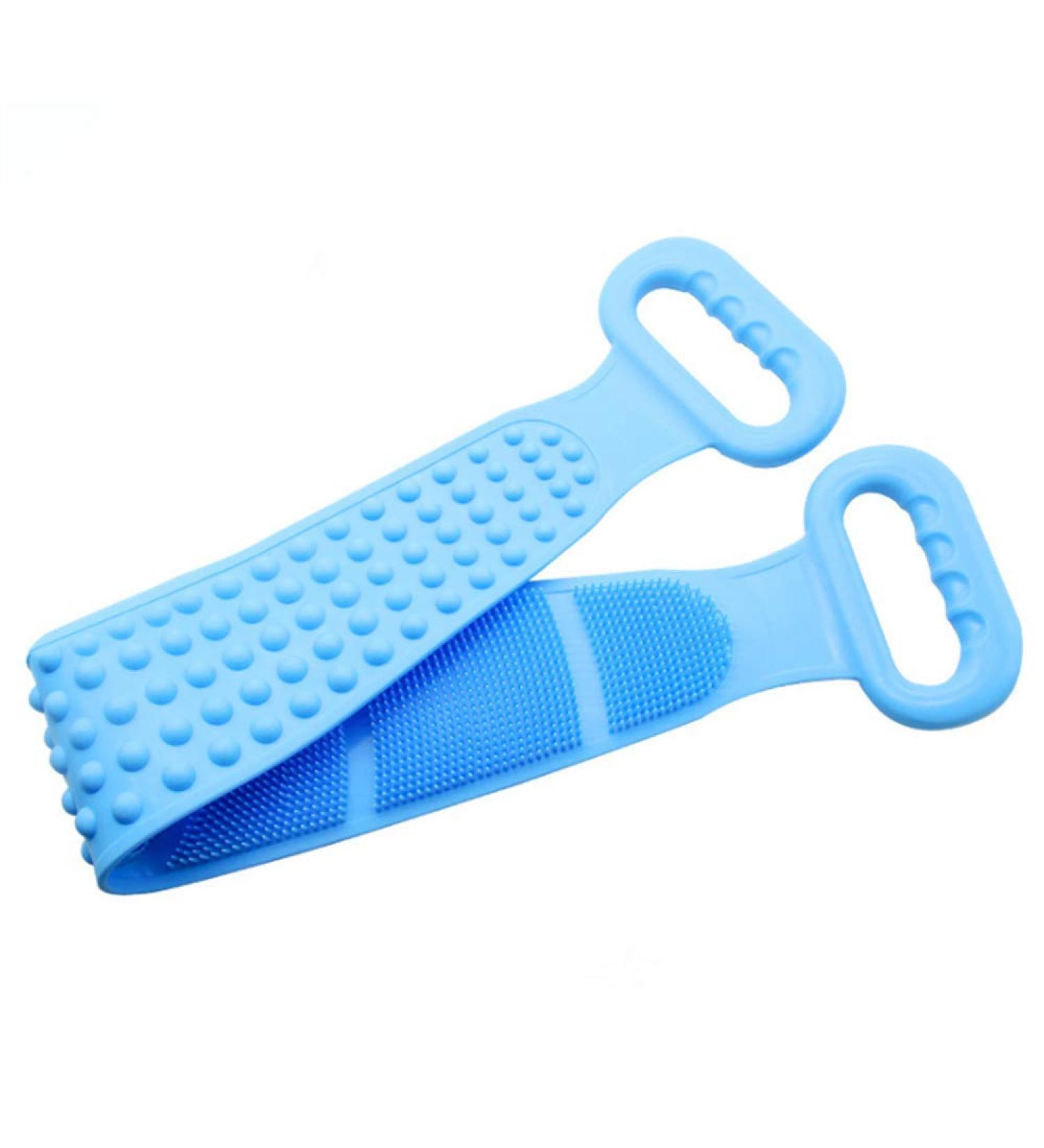 Johiux Silicone Bath Body Brush 72cm - Exfoliating & Easy to Clean (Blue) - Buy Online on SooperMarket.com