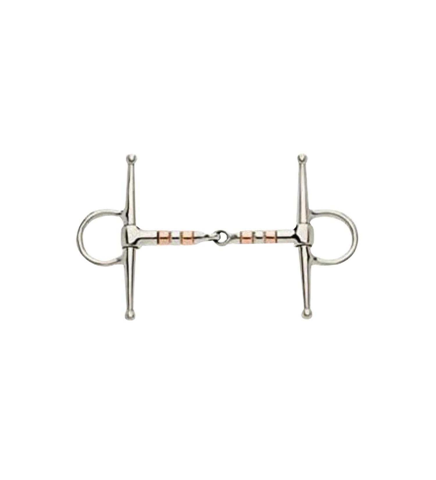 Lorina Bridle with Copper Rollers Bits with Rollers Full Cheek 15.2 cm