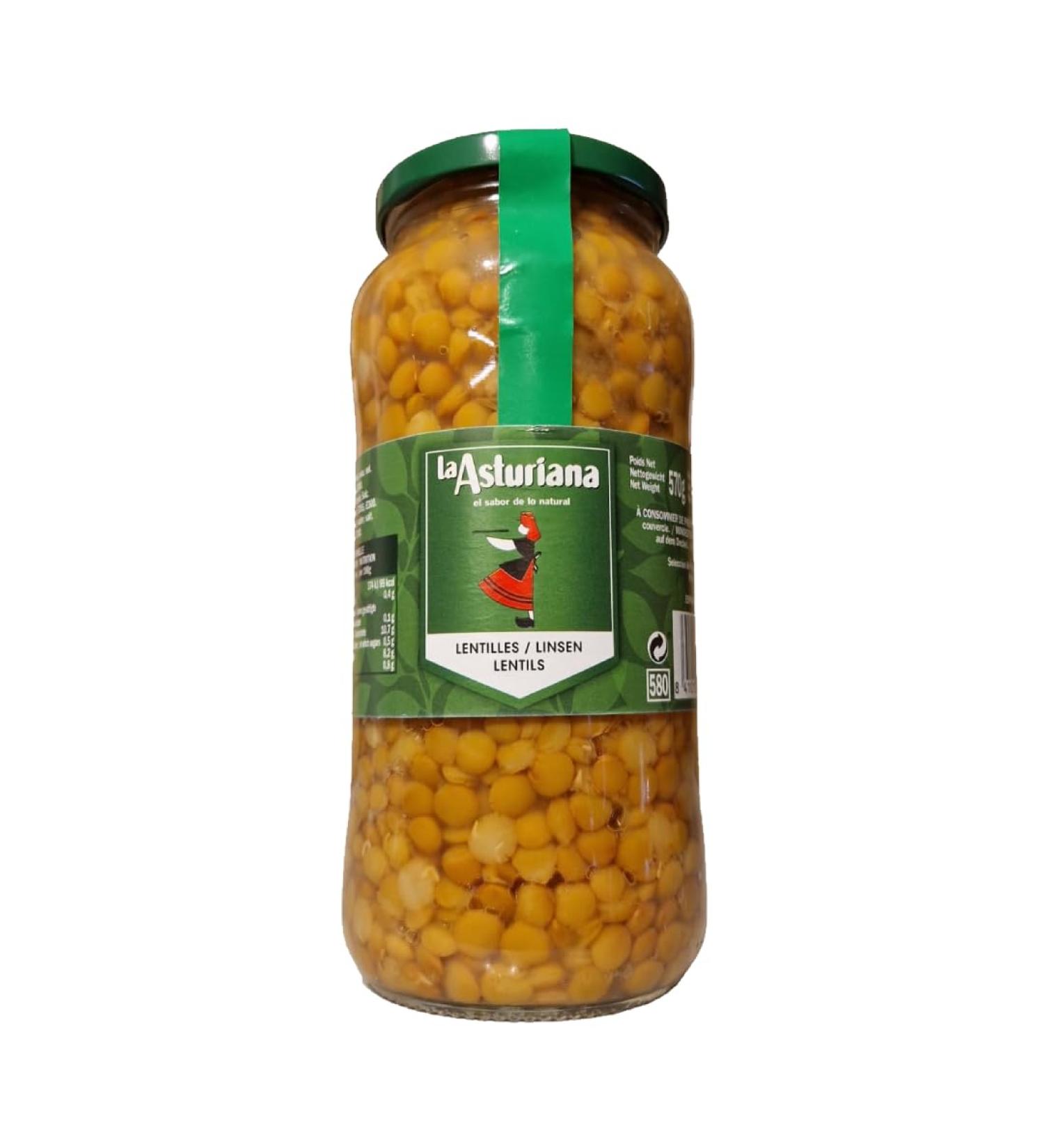 Spanish Lentils 6 x 400g - La Asturiana - Buy Online on SooperMarket.com