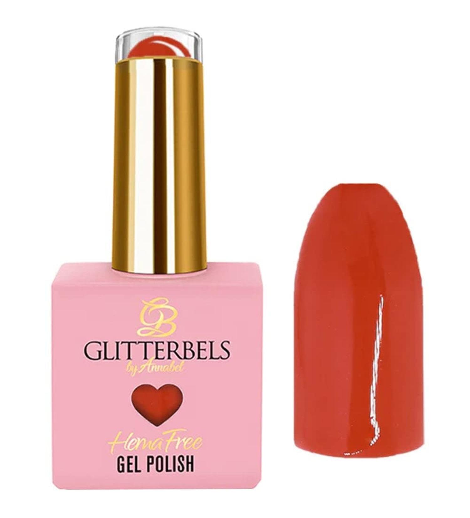 Glitterbels Hema Free Gel Polish 8ml (Blood orange)