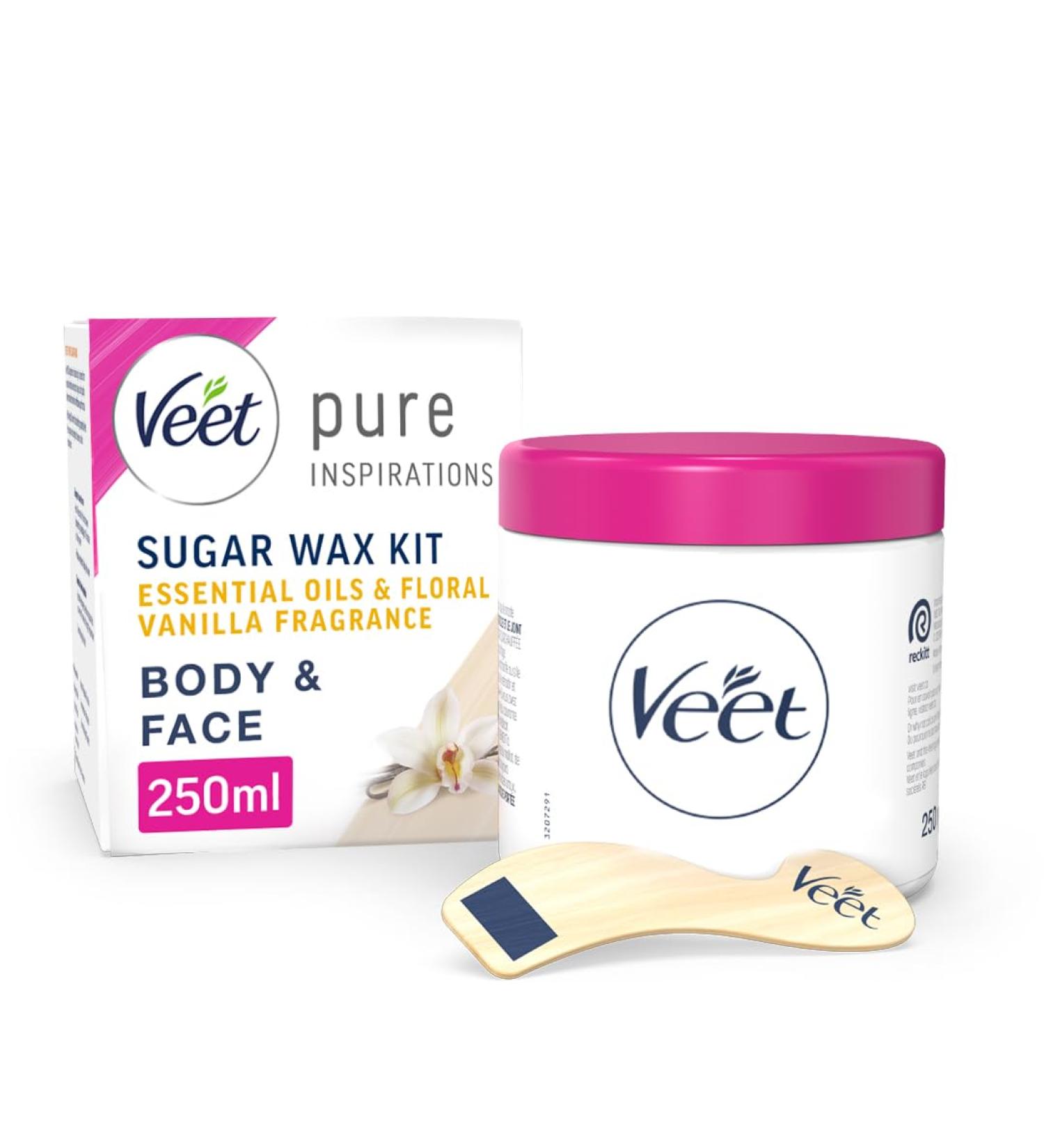 Veet Essential Oils & Floral Vanilla Microwave Waxing Kit 250ml - Pack of 1 - Buy Online on SooperMarket.com