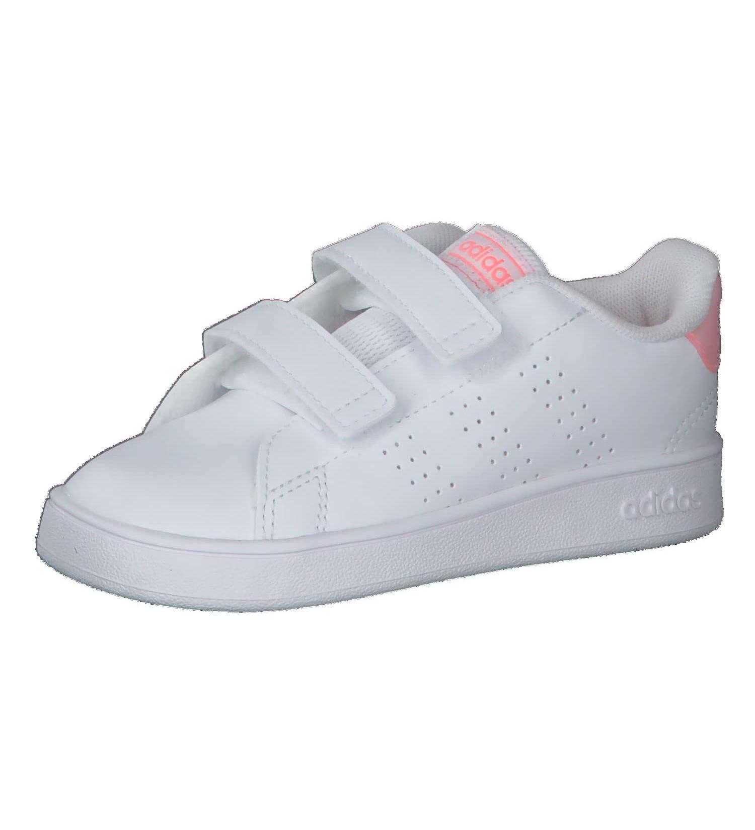 adidas Kids Advantage Cf I Sneaker - Child 8 UK - Ftwr White/ Acid Red - Buy Online on SooperMarket.com