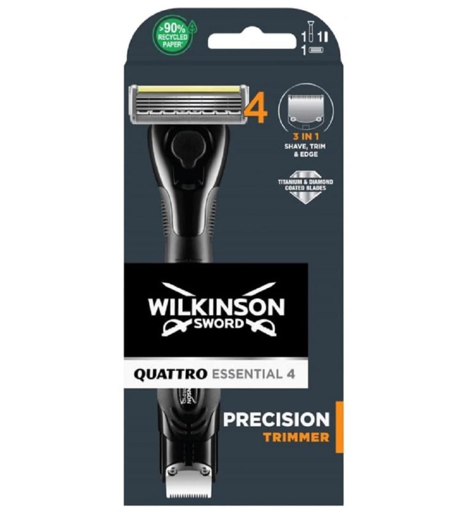 Wilkinson Sword Quattro Titanium Precision Men's Razor - 1 Blade 1 Pack - International Shipping Available - Buy Online on SooperMarket.com