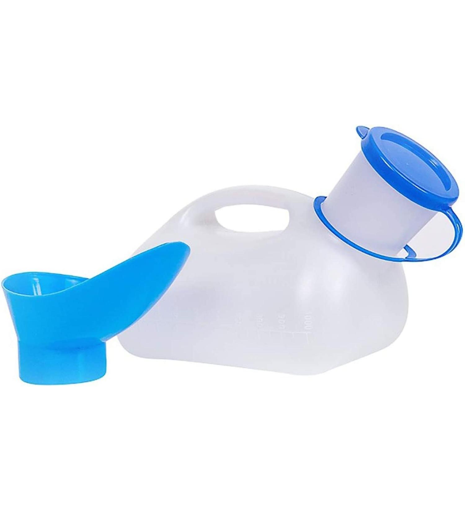 Male Urinal Bottle Camping Toilet Urine Bottle 1000ML Unisex Potty Urinals for Car Toliet Urinal Pot Portable Pee Bottle with A Lid and Funnel Leakproof Urinals for Car Travel Camping Outdoor - Buy Online on SooperMarket.com