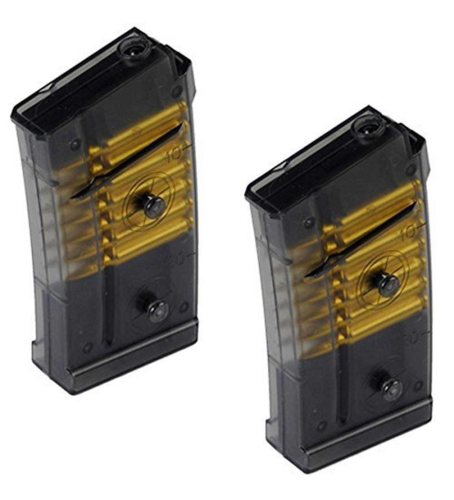 (2X) Double Eagle M82 M82P Spare Clip or Magazine for Tactical Airsoft AEG Rifle