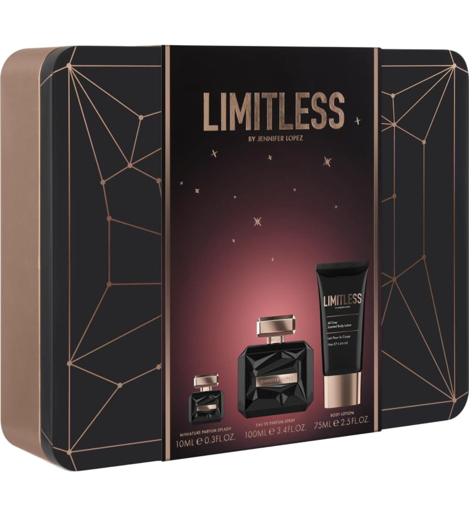 Jennifer Lopez LIMITLESS Gift Set EDP 100ML Body Lotion 75ML Mini Parfum 10ML 3.4 Fl Oz (Pack of 3) - Buy Online on SooperMarket.com
