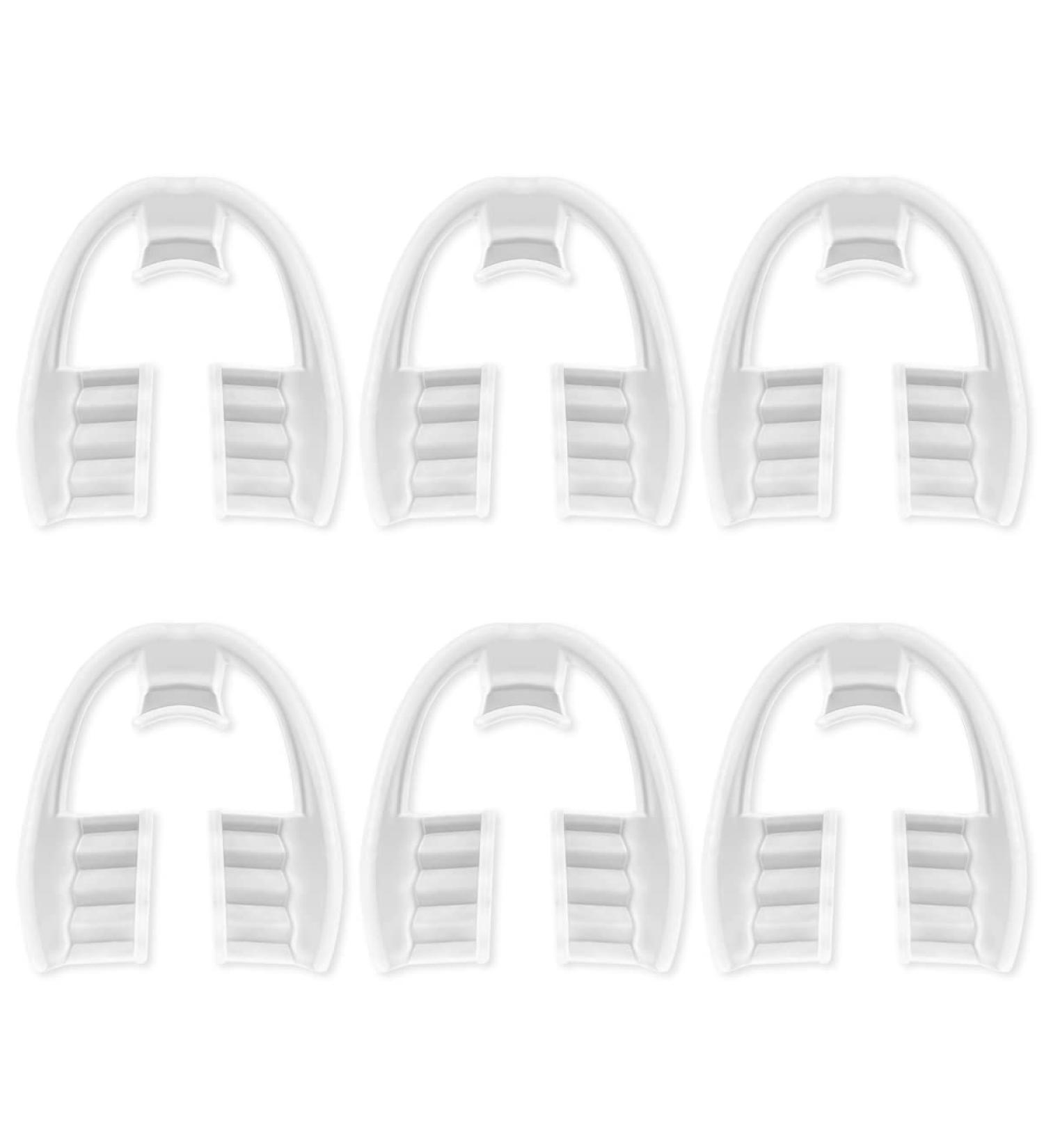 BEZANU Mouth Guard 6 PCS Comfort Anti Grinding Dental Night Guards for Bruxism and Teeth Clenching - Buy Online on SooperMarket.com