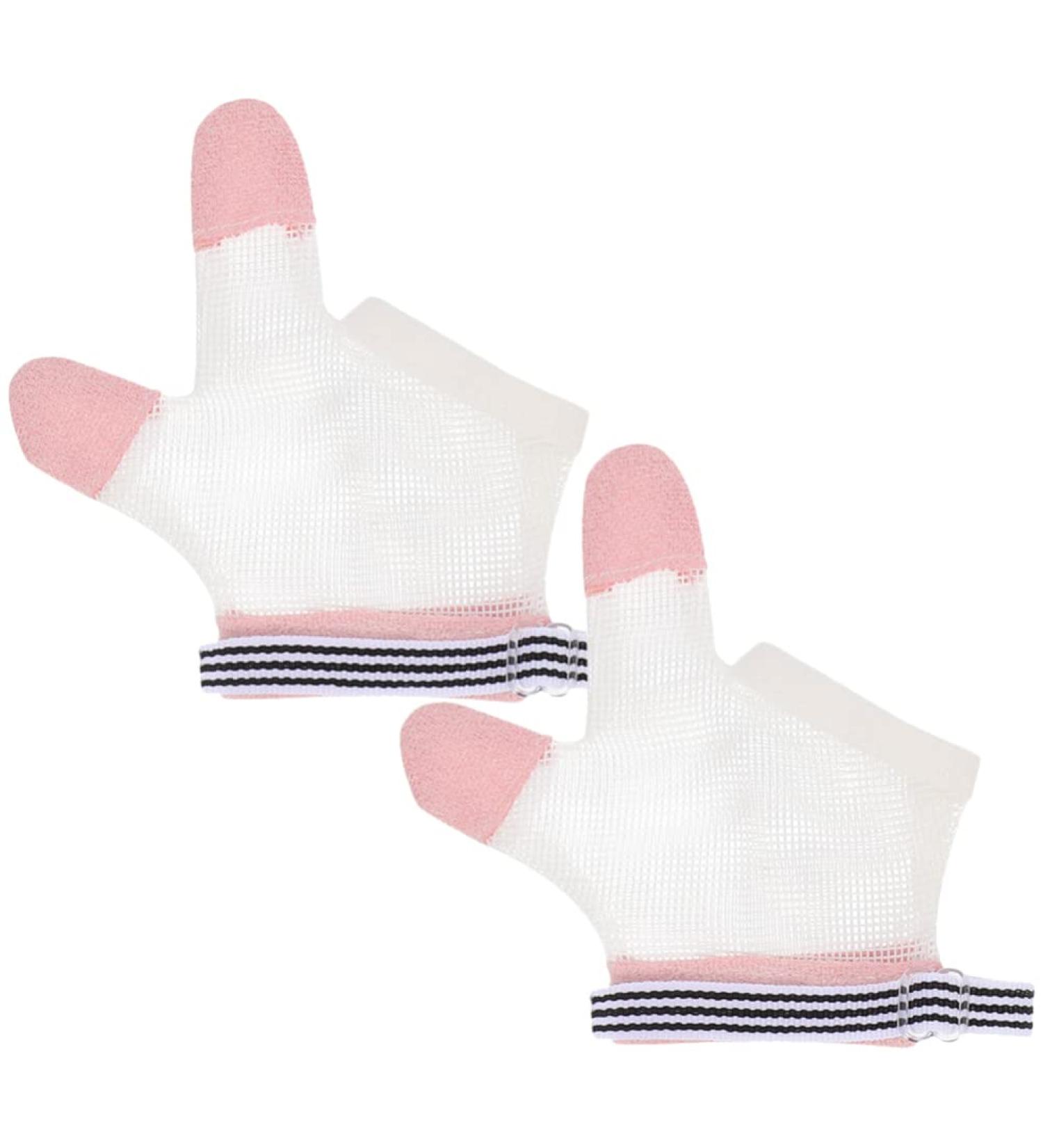 FOMIYES Baby Mittens Finger Gloves - Stop Thumb Sucking, Breathable Mesh, Anti-Scratch, Nail Kit - 1 Pair - Buy Online on SooperMarket.com