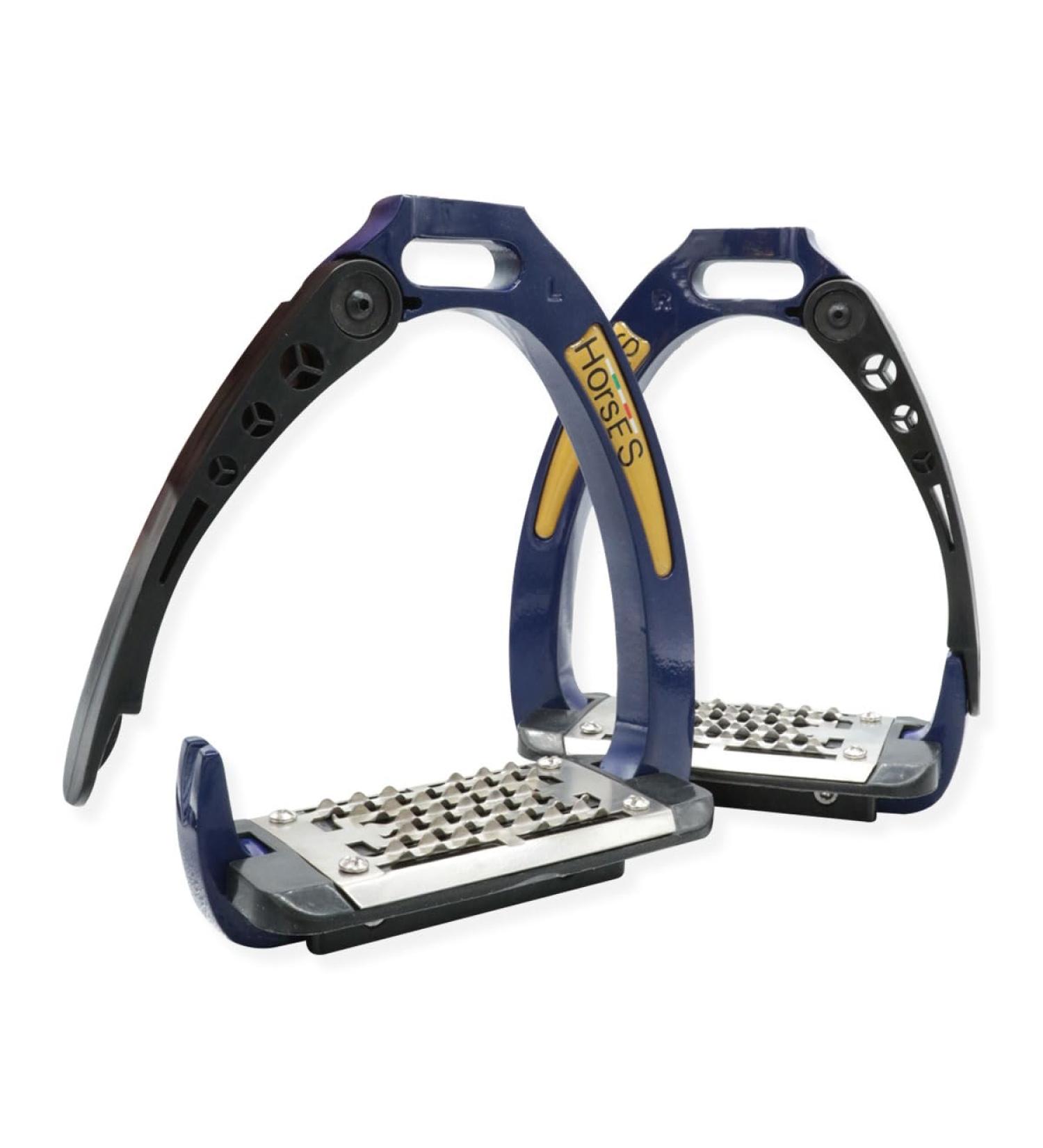 Horses Safety Stirrups - Maximum Comfort & Safety for Riders | Modern Blue/Black Design - Buy Online on SooperMarket.com
