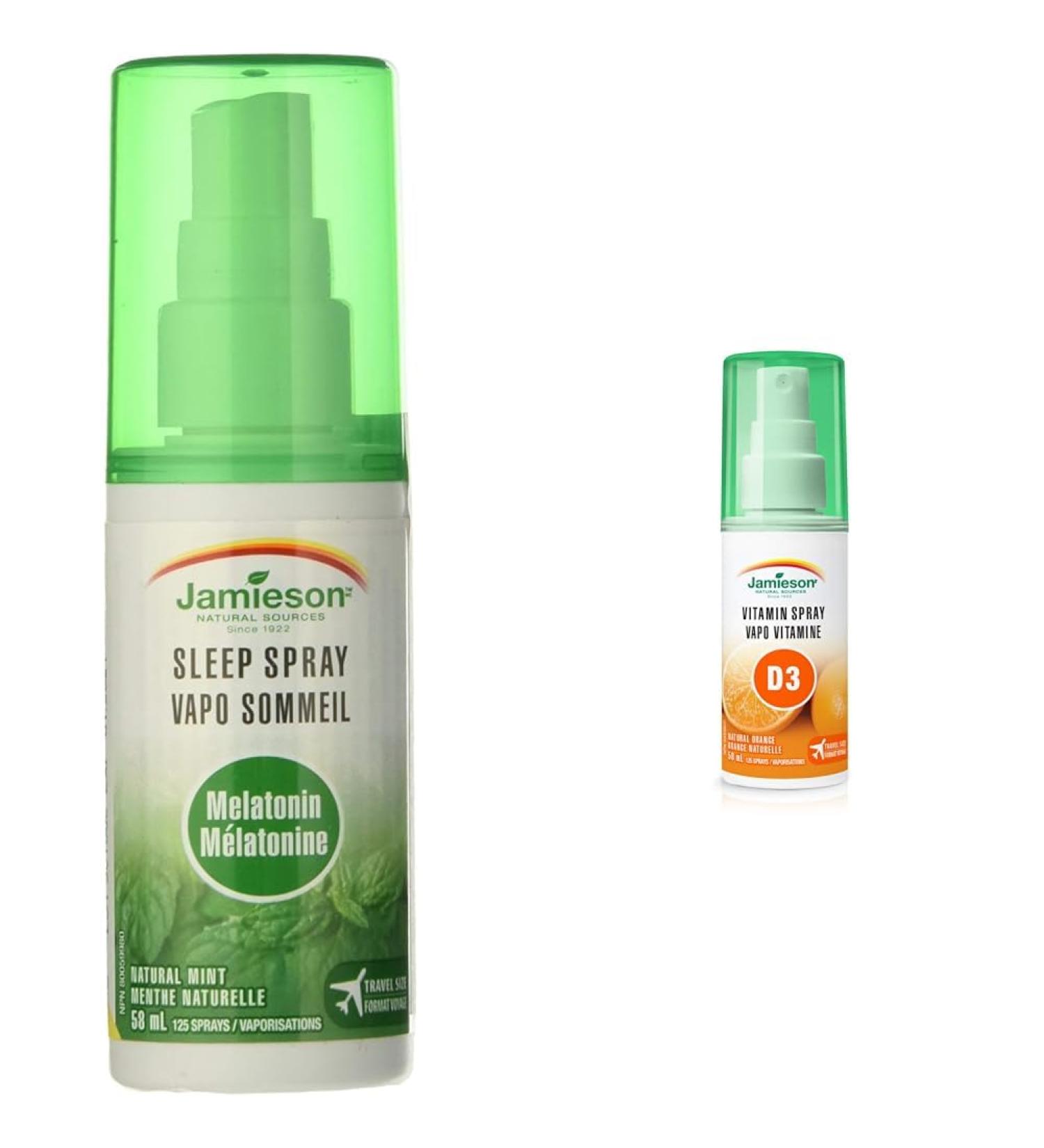 Natural Mint and Orange Flavour Sleep & Immunity Sprays by MelaCure 1 mg + Vitamin D3 1 000 IU Spray - Buy Online on SooperMarket.com