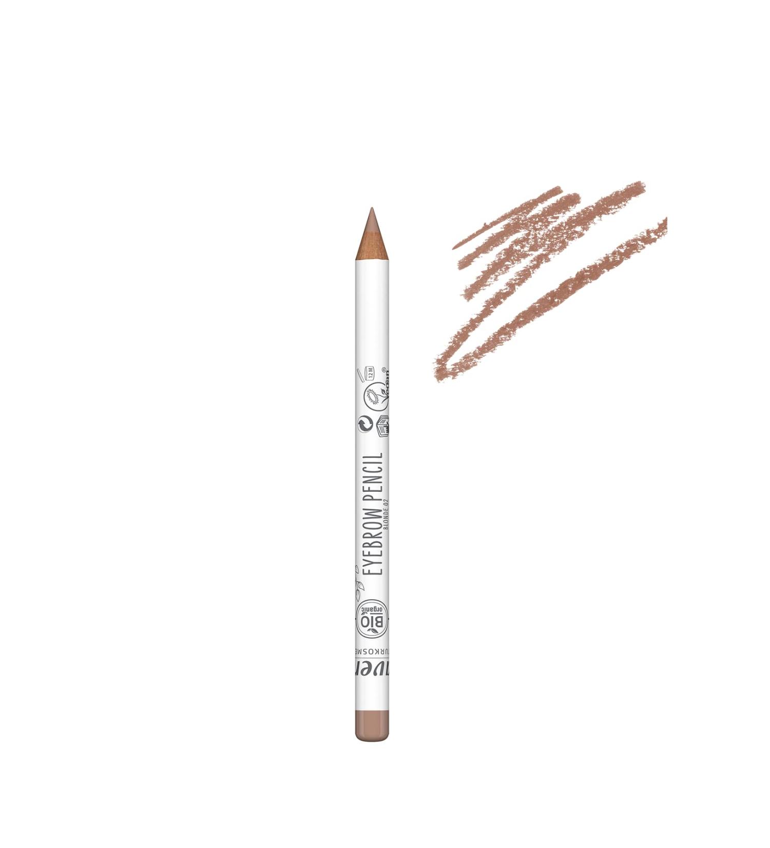Lavera eyebrow pencil - blonde 02 - natural cosmetics - for defined eyebrows - free of silicones - free of mineral oil - vegan - bio -Jojoba oil & organic shea butter - 1.14 g blonde 02 1 piece (1 Pack)