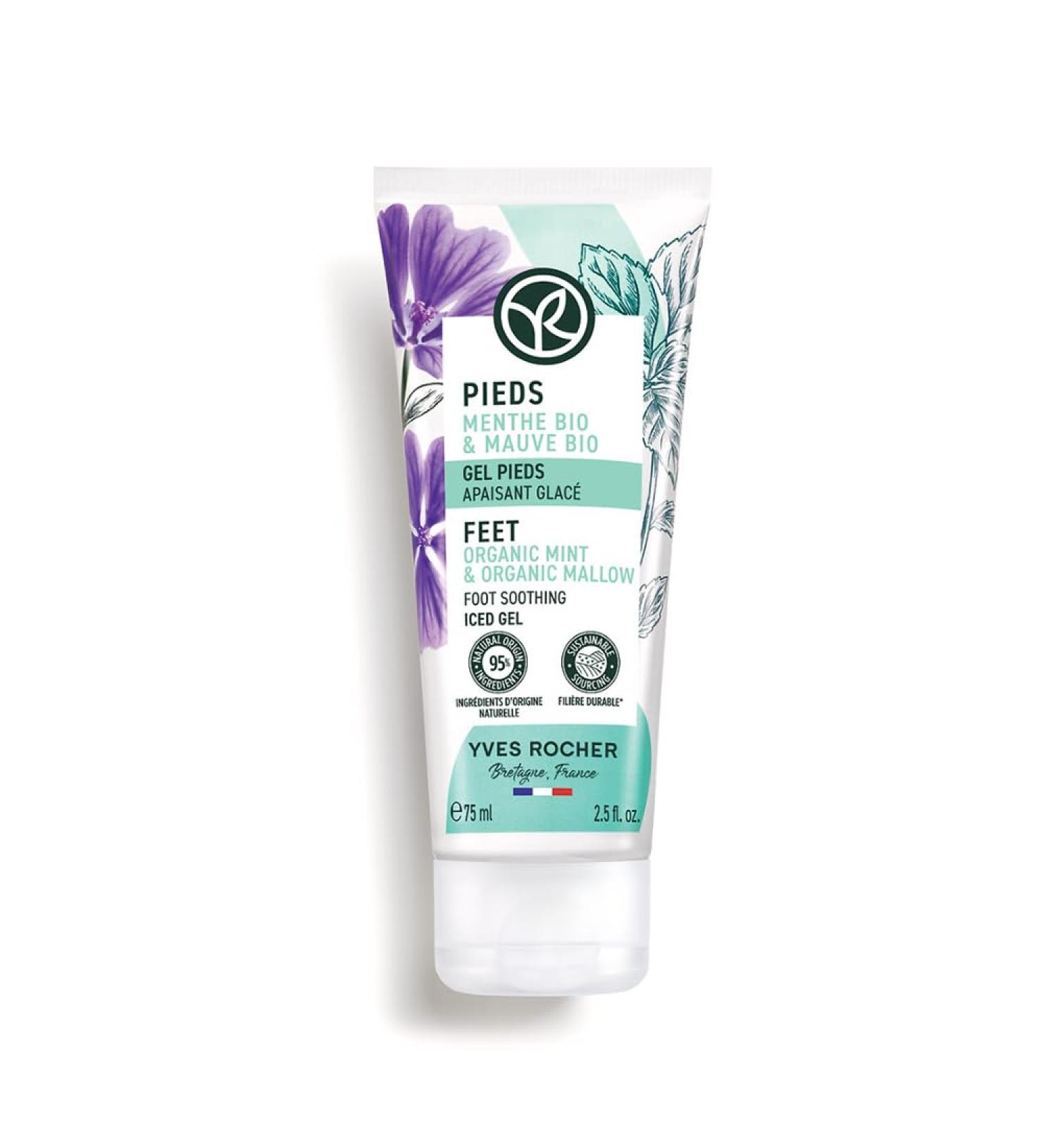 Yves Rocher Cooling Gel for Leg Fatigue | Organic Mint | 75 ml | International Shipping Available - Buy Online on SooperMarket.com