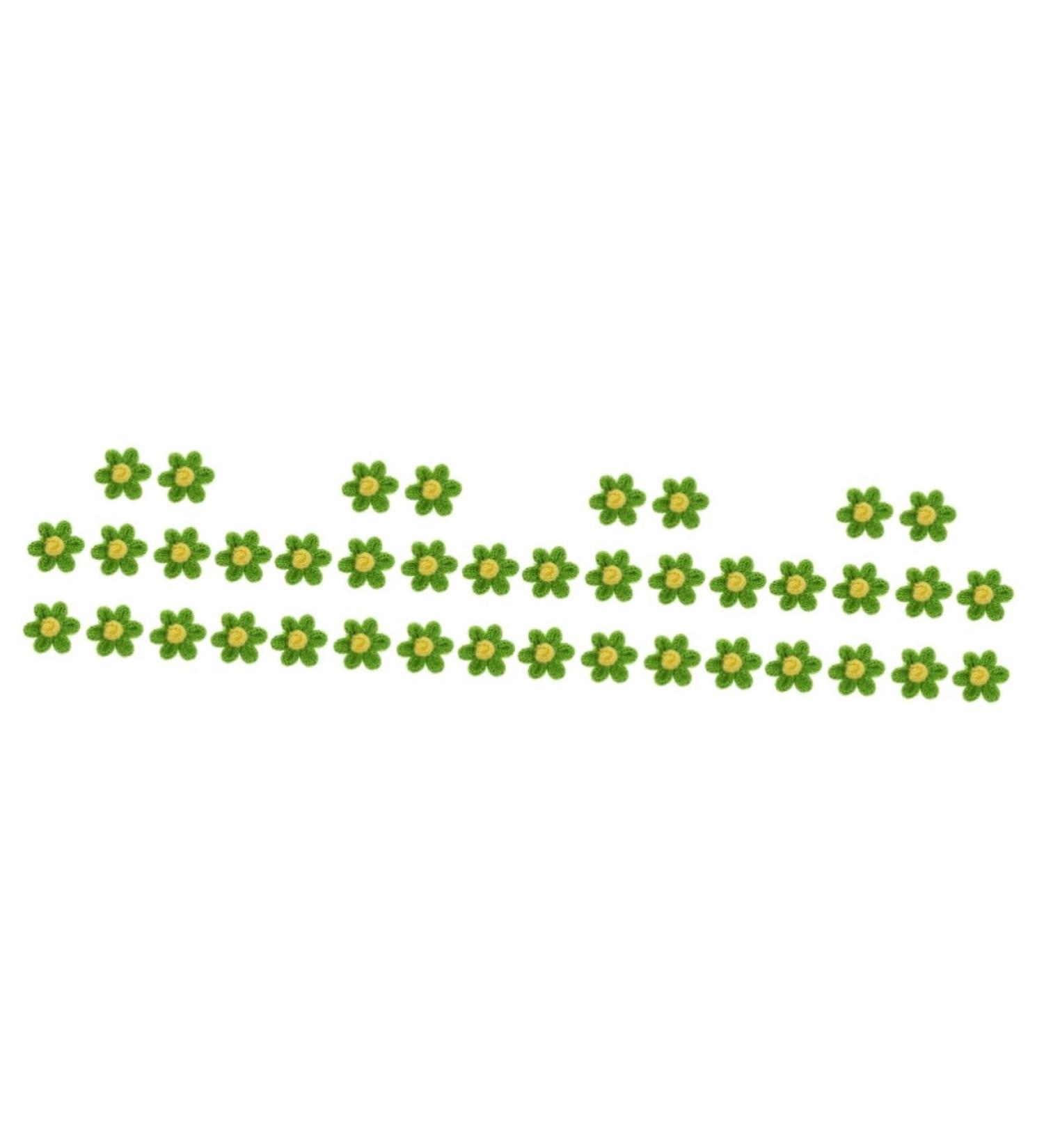 Operitacx 40 Pcs Diy Accessories Hair Pin Flower Embroidery Patches Flower Patches Headband Braided Flowers - Buy Online on SooperMarket.com