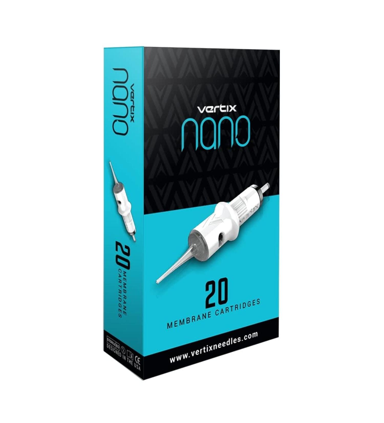 Vertix Nano Membrane Cartridge Tattoo Needles 1 Liner 0.25mm - 20 Count for Cosmetic Tattooing & Microblading - Buy Online on SooperMarket.com