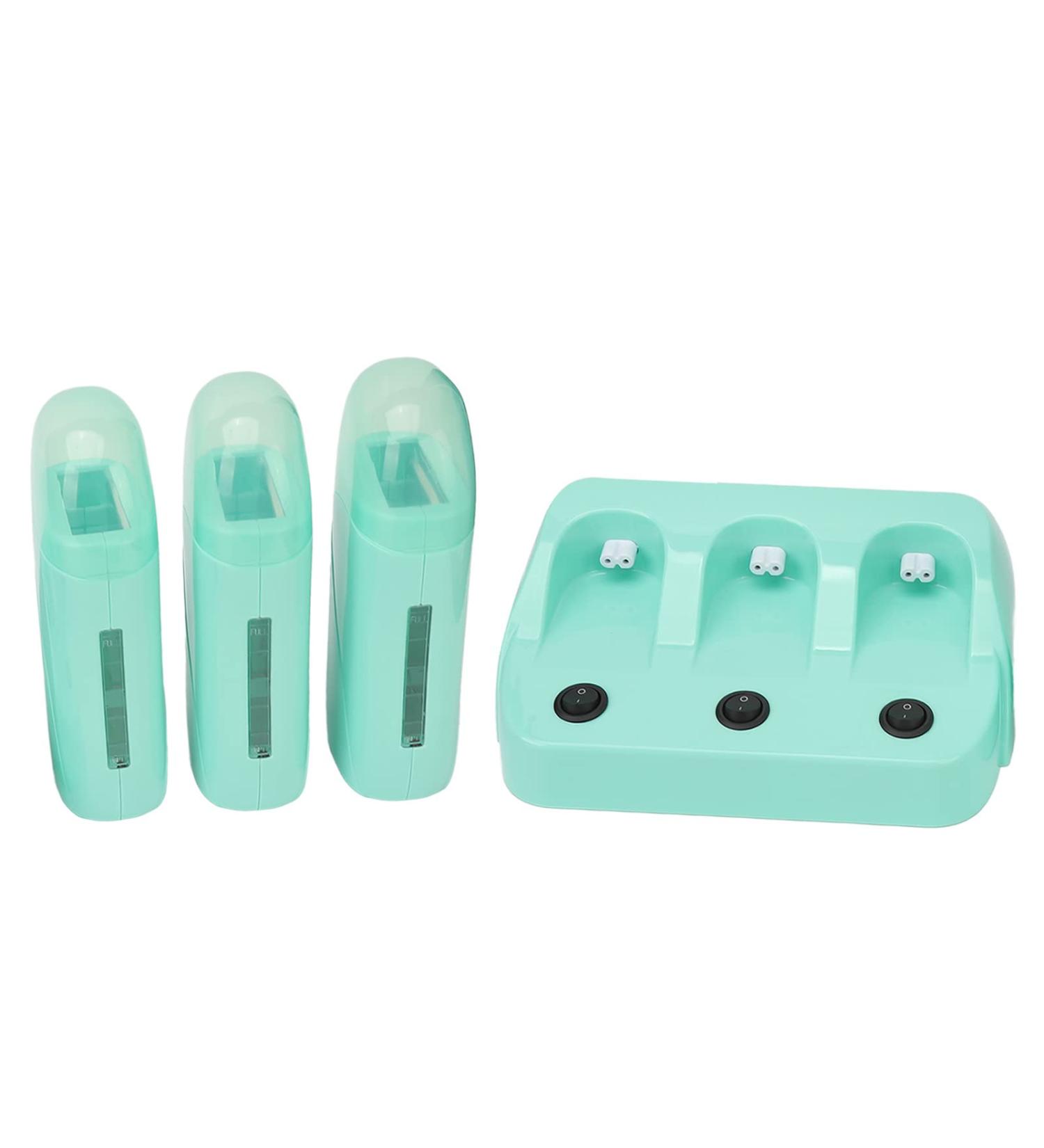 3-Piece Roll-On Duck Wax Warmer for Men & Women | Electric Hair Removal with Independent Switches (EU Plug 220V) - Safe for Armpit & Legs - Buy Online on SooperMarket.com