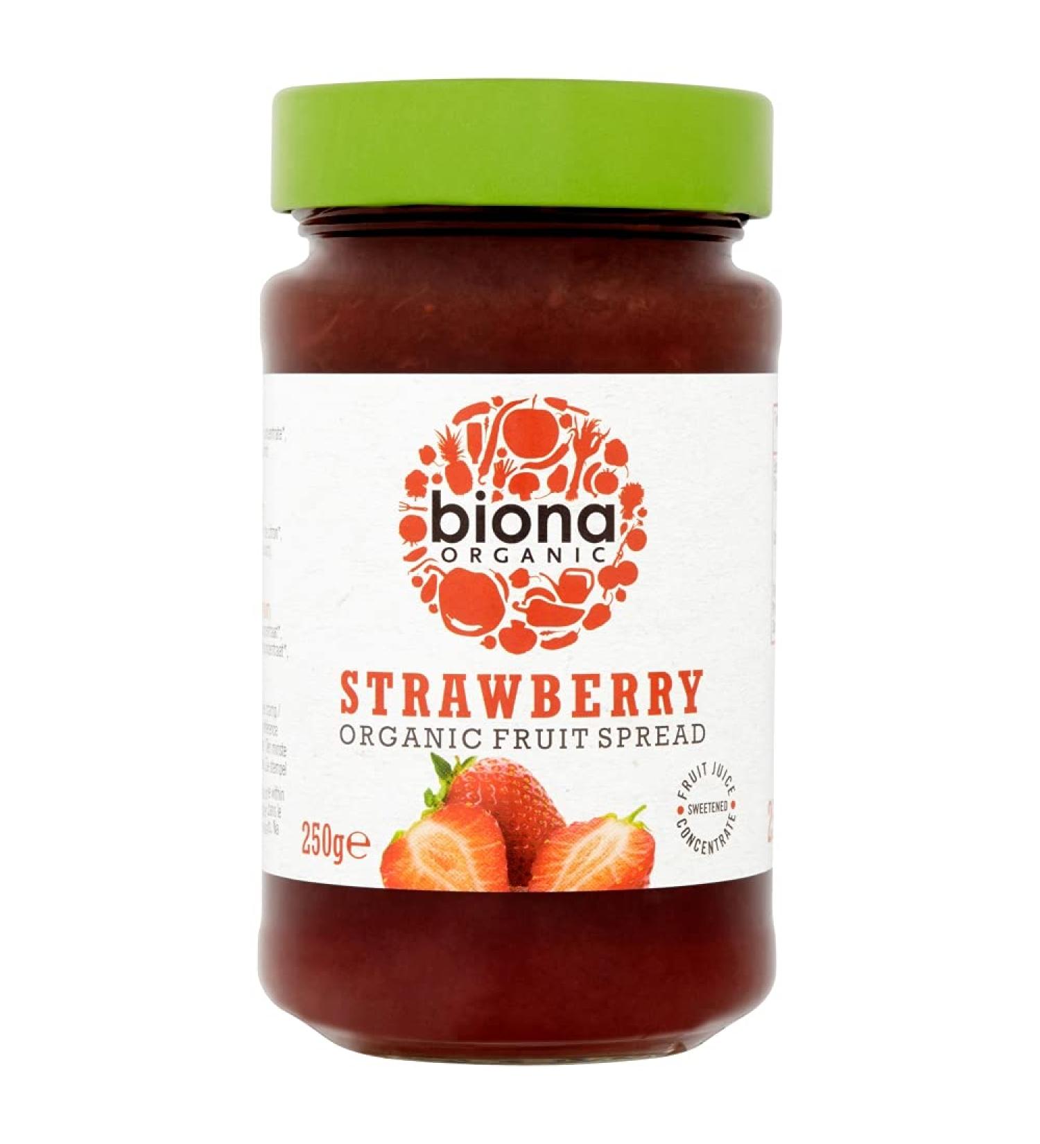Biona Organic Strawberry Organic Fruit Spread 250g - Buy Online on SooperMarket.com
