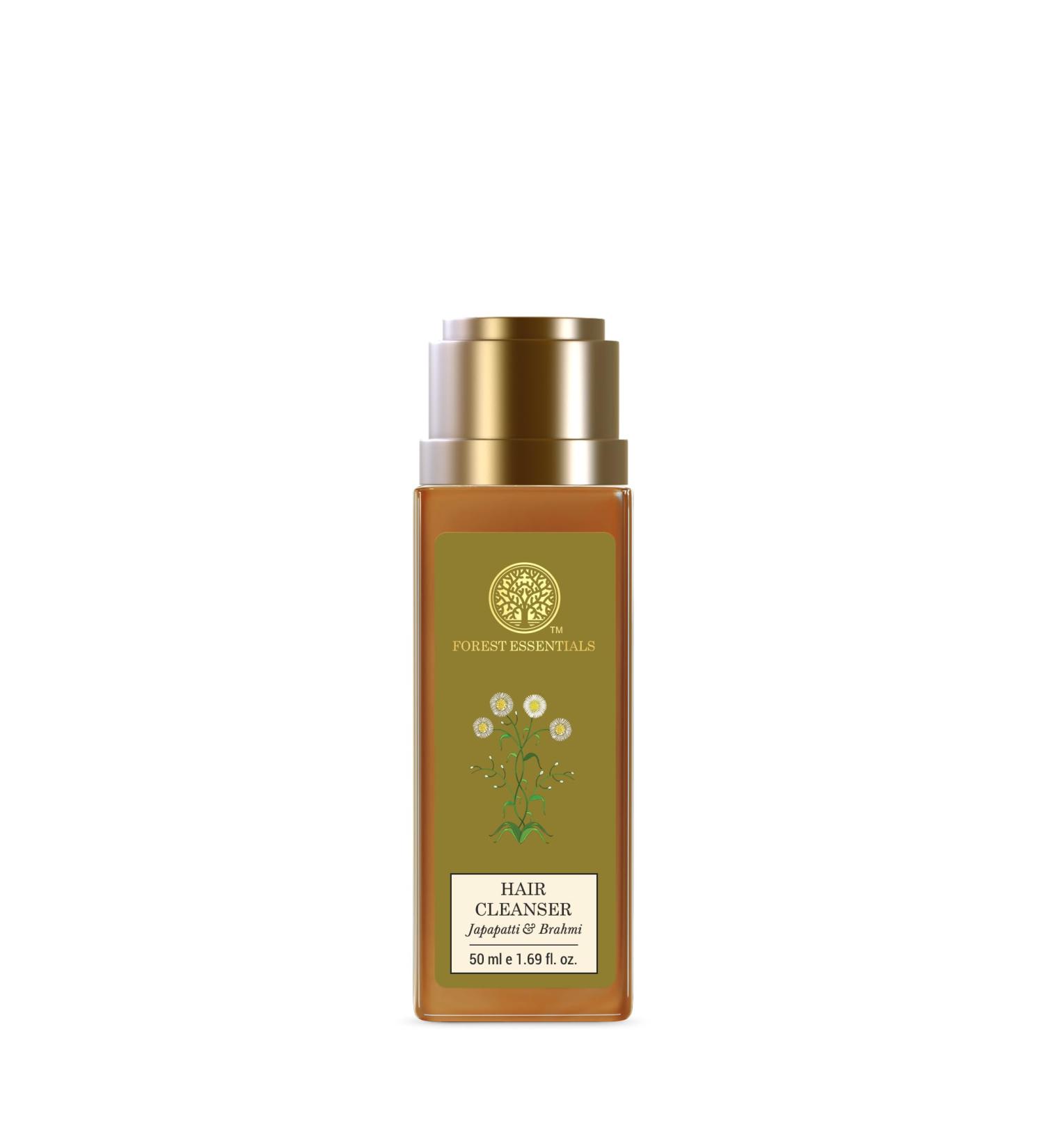 Buy Forest Essentials Hair Cleanser with Japapatti & Brahmi - Natural Herbal Shampoo 50ml | International Shipping Available - Buy Online on SooperMarket.com