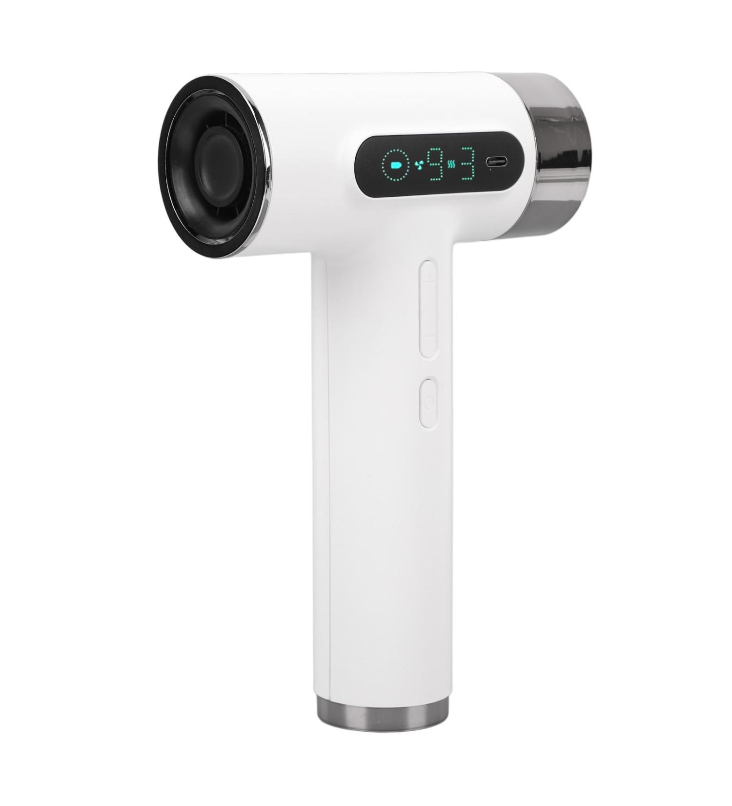 Cordless Hair Dryer 300W 100000RPM USB Portable Hairdryer 9 Wind Speeds 3 Adjustable Temperature Rechargeable Hair Dryer for Dormitory Travel Outdoor - Buy Online on SooperMarket.com