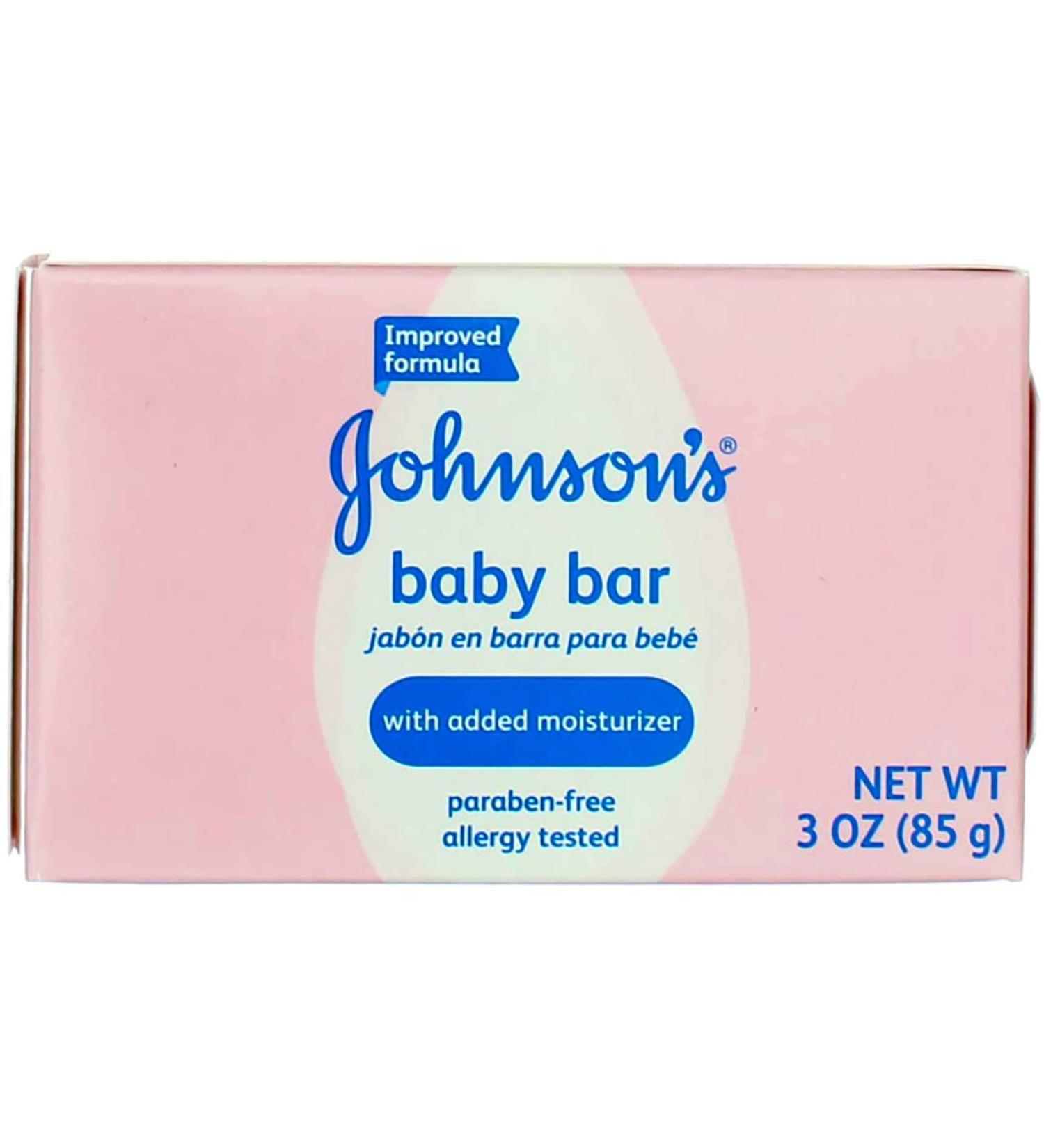 Johnson's Baby Bar Soap 3 oz (89ml) - 3 Pack | Gentle Cleansing for Sensitive Skin - Buy Online on SooperMarket.com