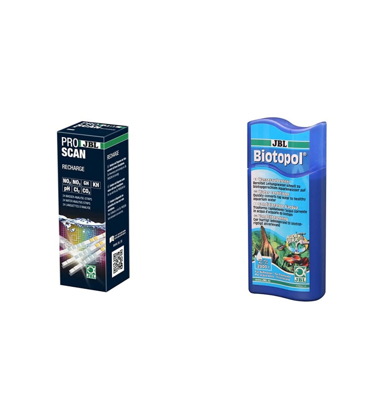 JBL PROSCAN Collarga Refill Analysis Strip & Biotopol Water Test Bundle for Freshwater Aquariums | 500ml | Accurate Smartphone Evaluation - Buy Online on SooperMarket.com