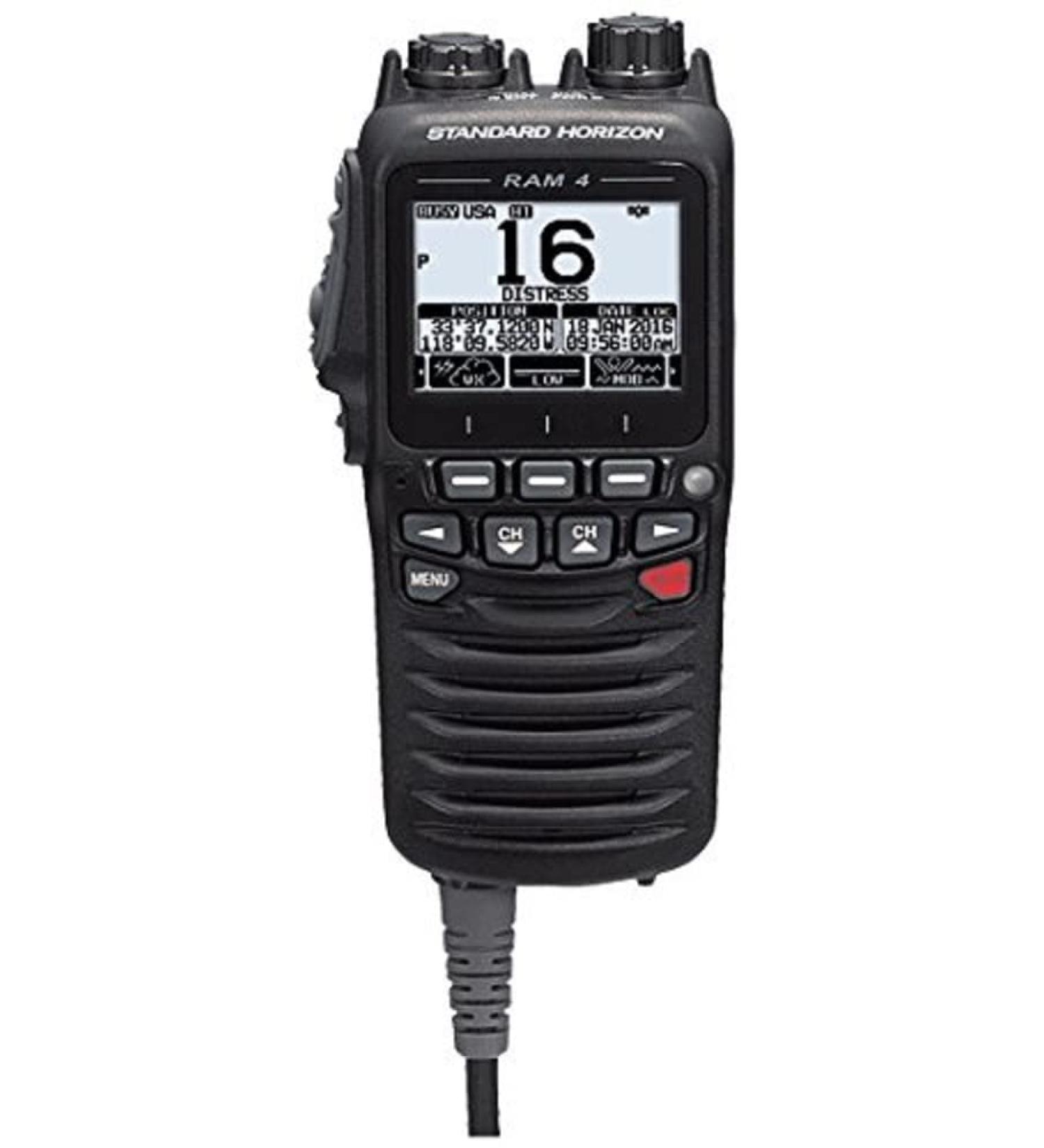 Standard Horizon SSM-70H 2.5" Wired Remote Access Microphone (RAM4) Black