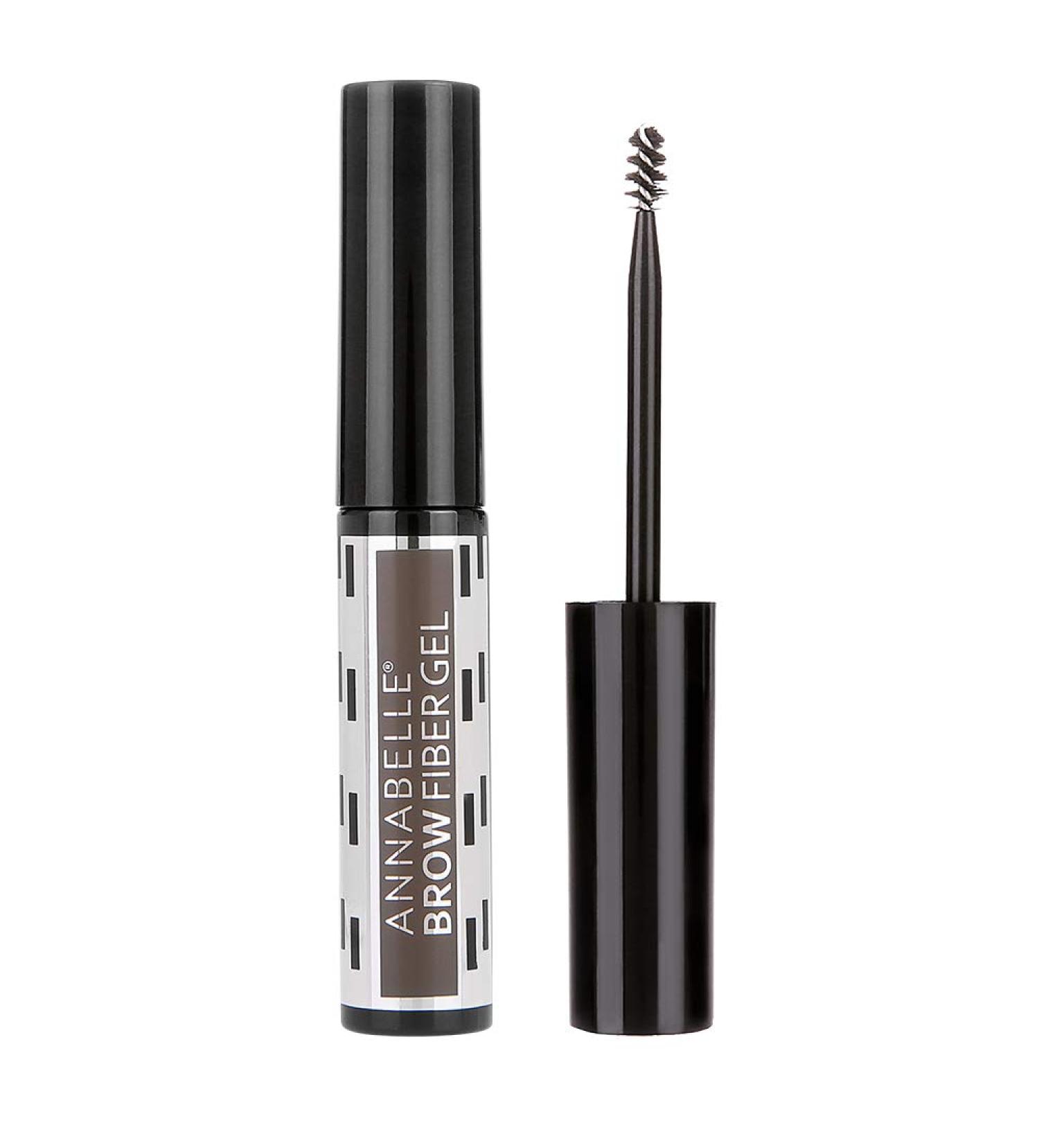 Annabelle Brow Fiber Gel Medium/dark 1 count 1 Count (Pack of 1) Medium/Dark
