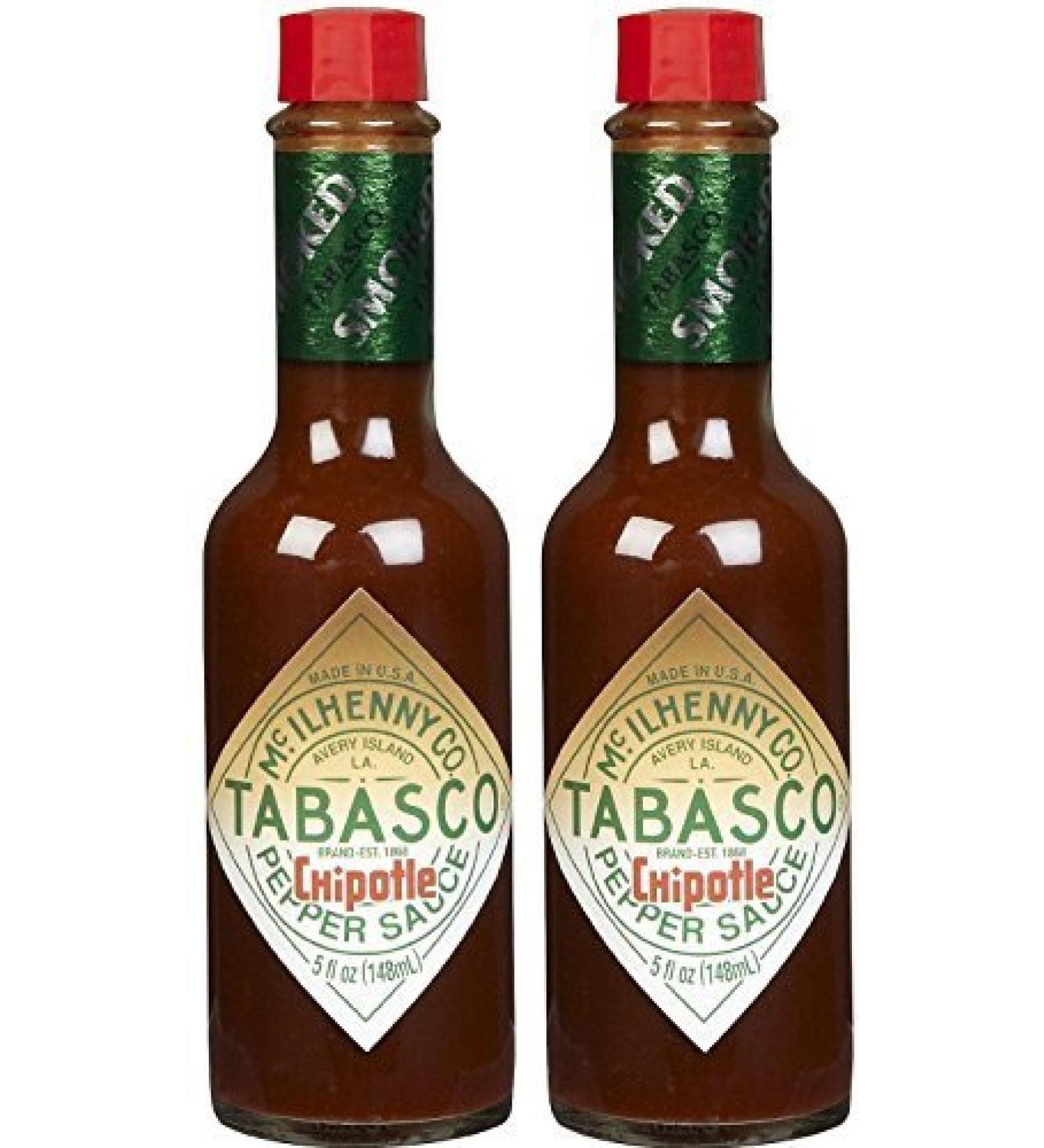 Tabasco Chipotle Smoked Red Jalapeno Pepper Sauce, 5 oz (Set of 2) by TABASCO brand
