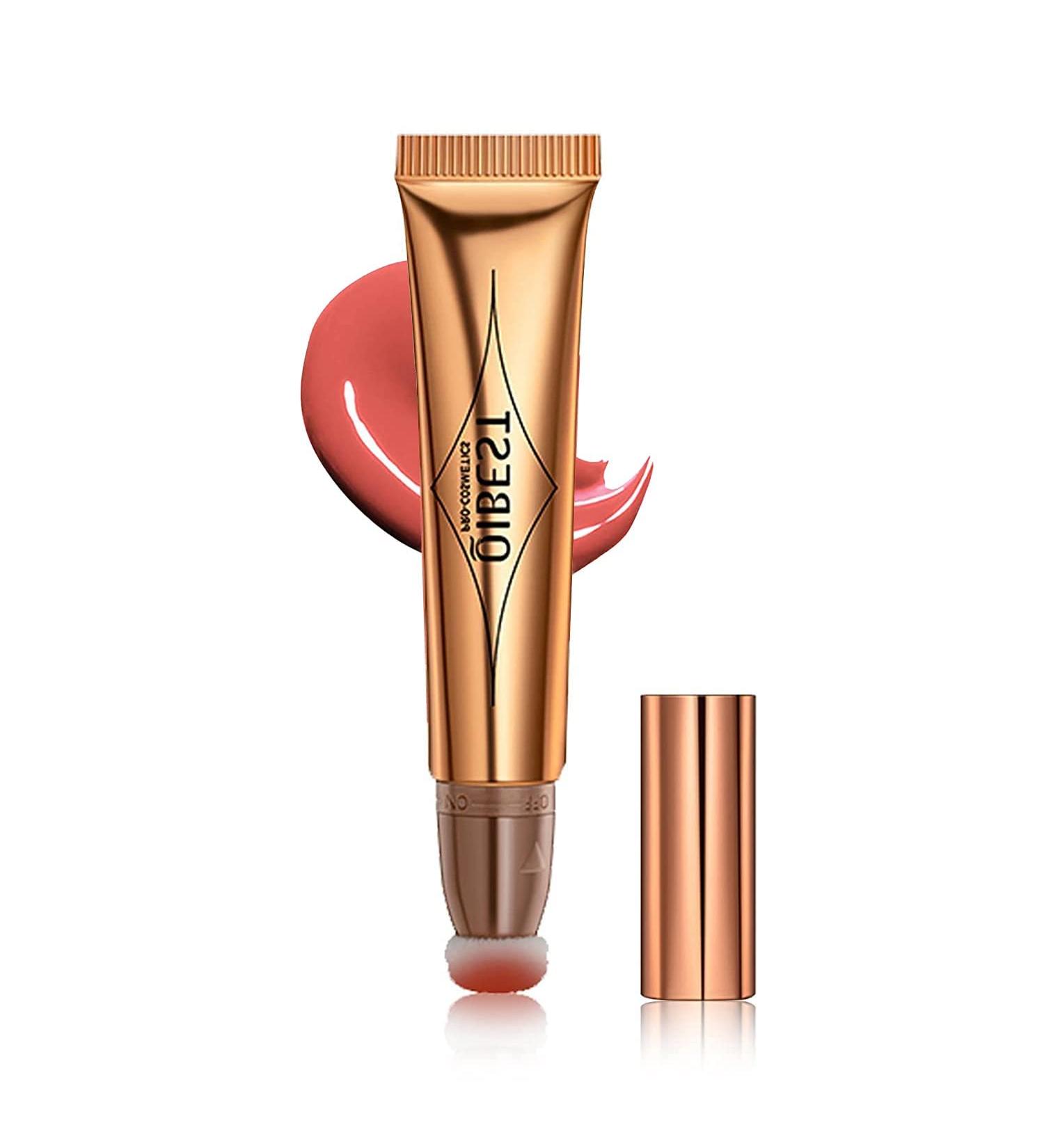 Go Ho Liquid Blush Makeup Cream | #03 Cheery Red Blush | Natural Finish with Cushion Applicator - Buy Online on SooperMarket.com