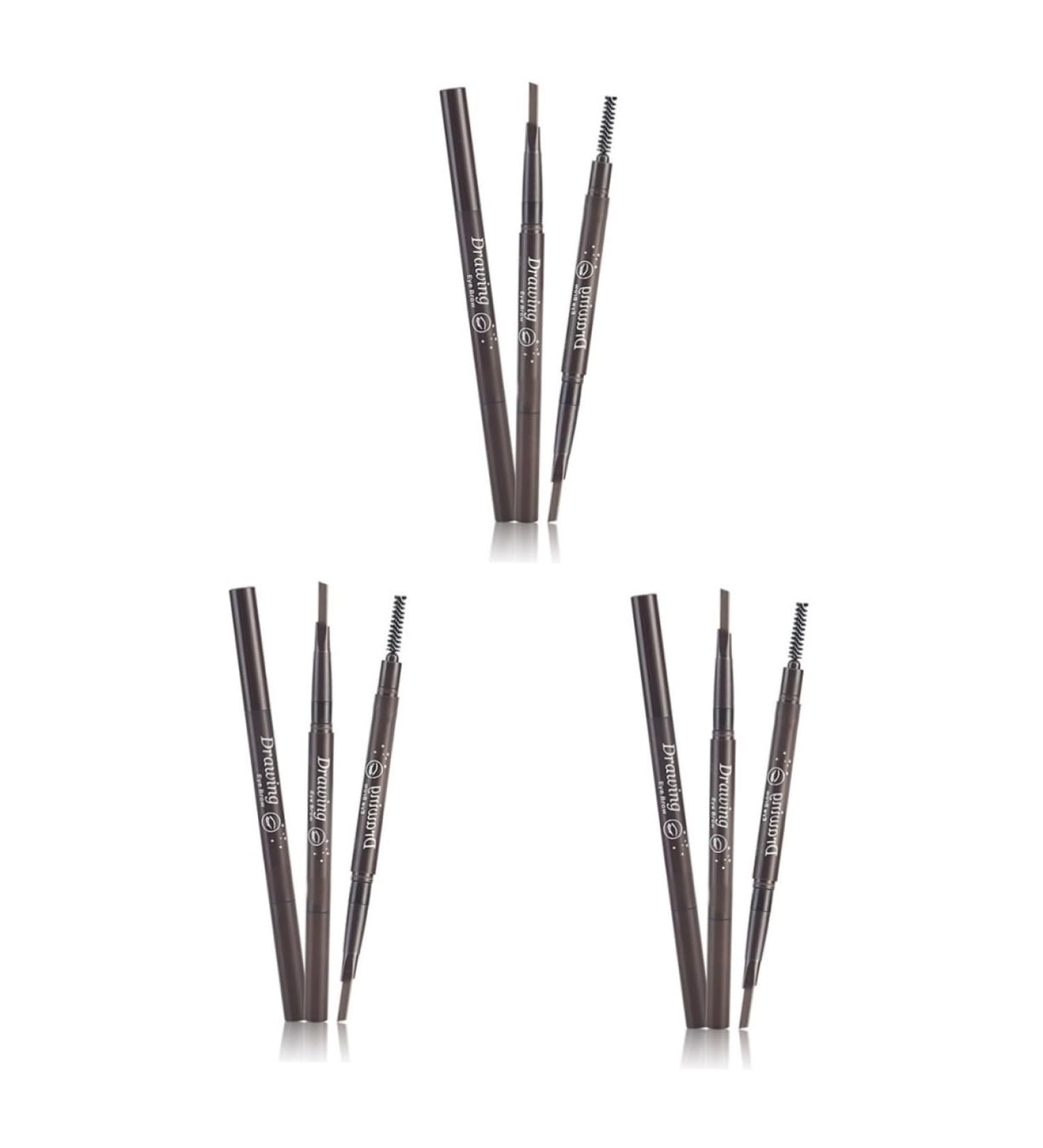 PLAFOPE 3pcs 2 1 Eyebrow Pencil Brush Double Headed Eyebrow Preamp Eyebrow Pencil Eyebrow Tool Makeup Brush - Buy Online on SooperMarket.com