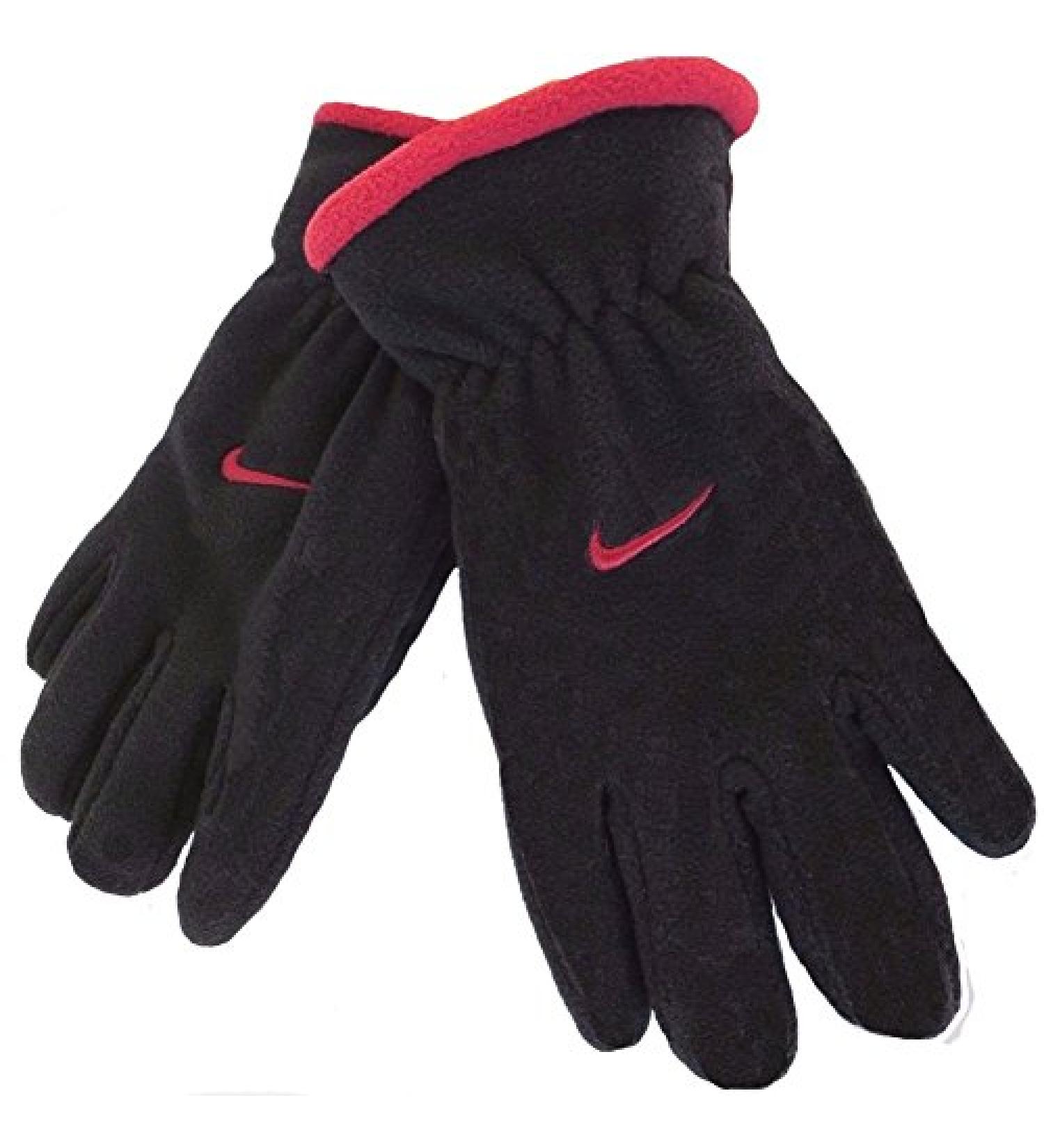 Nike Boys' Fleece Insulated Gloves 8-20 Black/Red