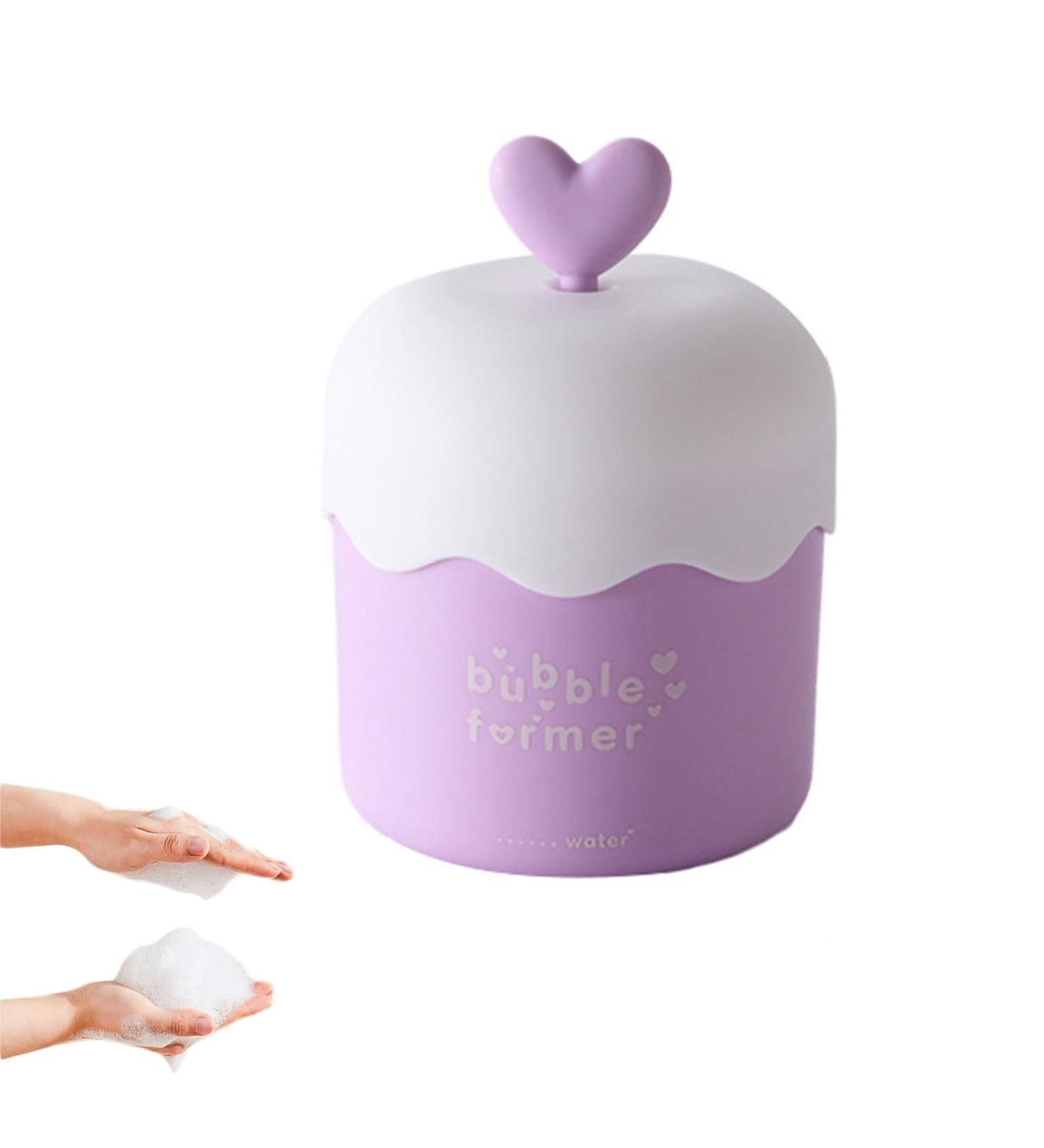 Portable Plastic Facial Cleanser Foamer Cup Travel Skin Care Foam Maker for Rich Lather (Purple) | Shop Now - Buy Online on SooperMarket.com