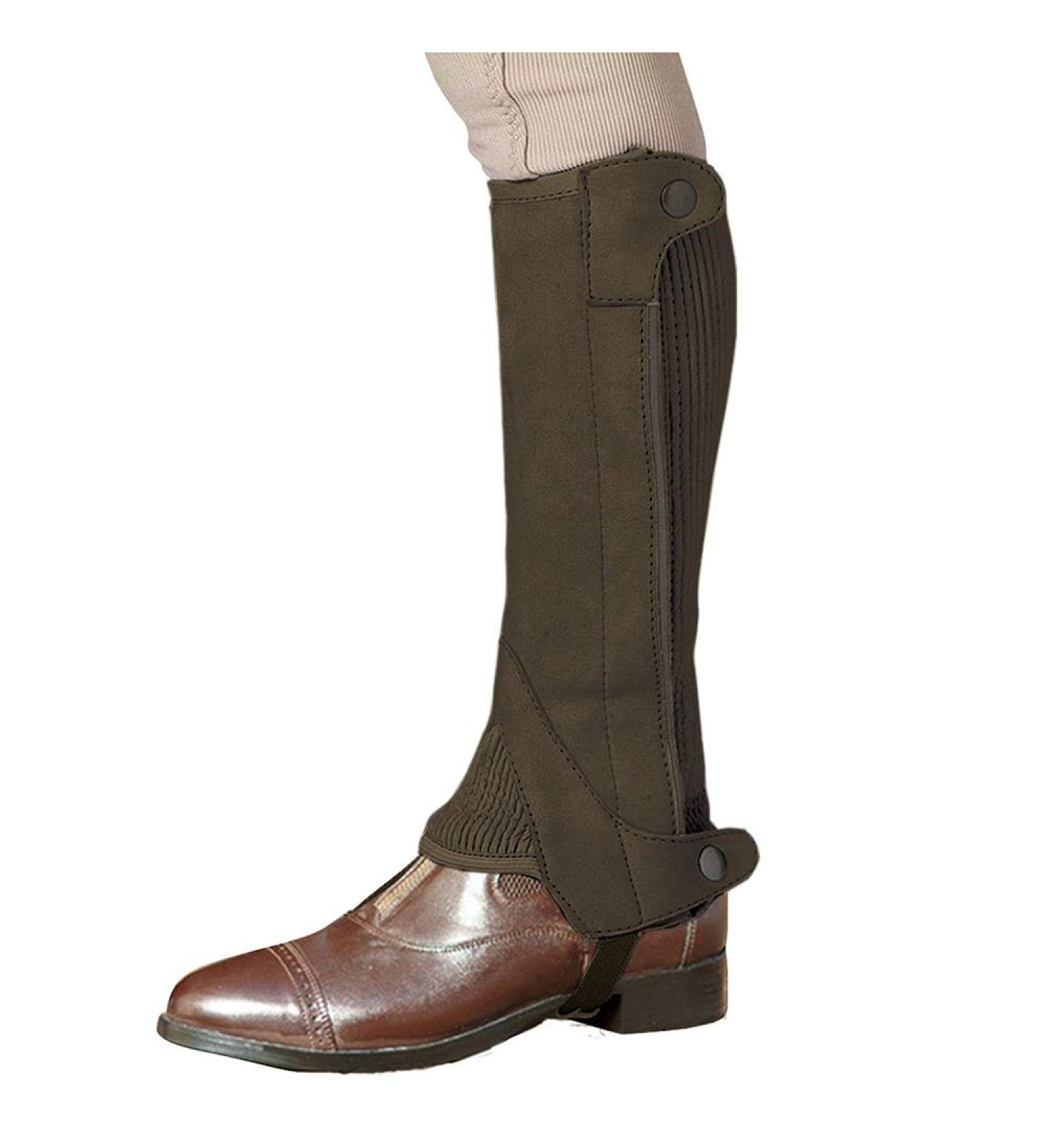 Ovation Elite Dark Brown X-Small Half Chaps - Premium Quality - Buy Online on SooperMarket.com