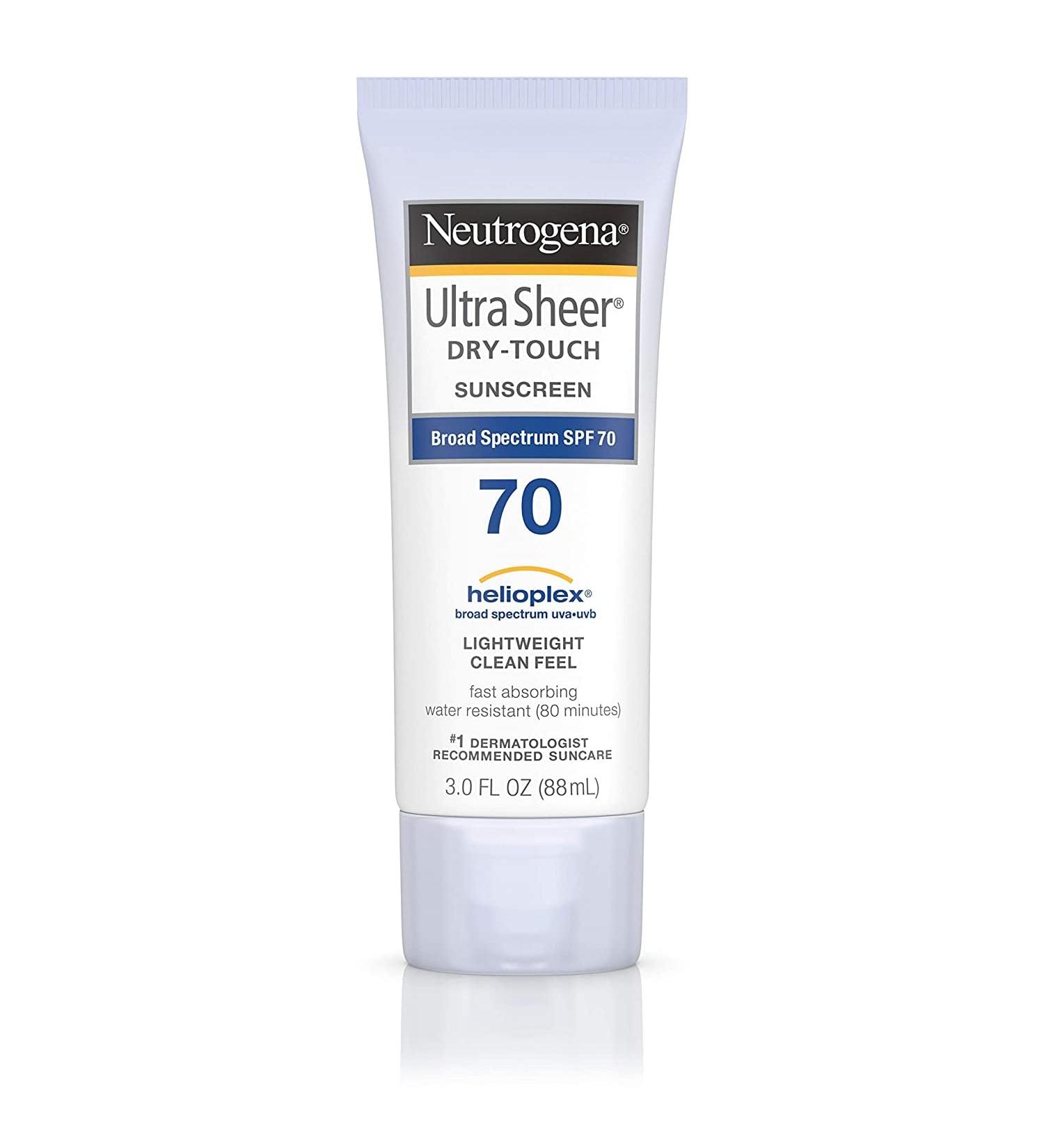 Neutrogena Ultra Sheer Dry Touch Sunscreen SPF 70 3 Fluid Ounce