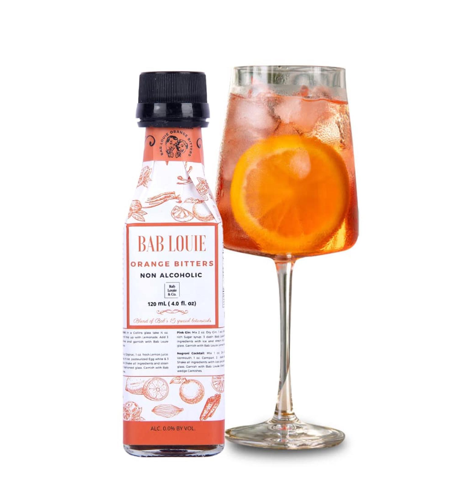 Bablouie Orange Bitters - 3.3oz Non-Alcoholic Craft Bitters with Distinct Citrus Notes for Classic Cocktails - Buy Online on SooperMarket.com