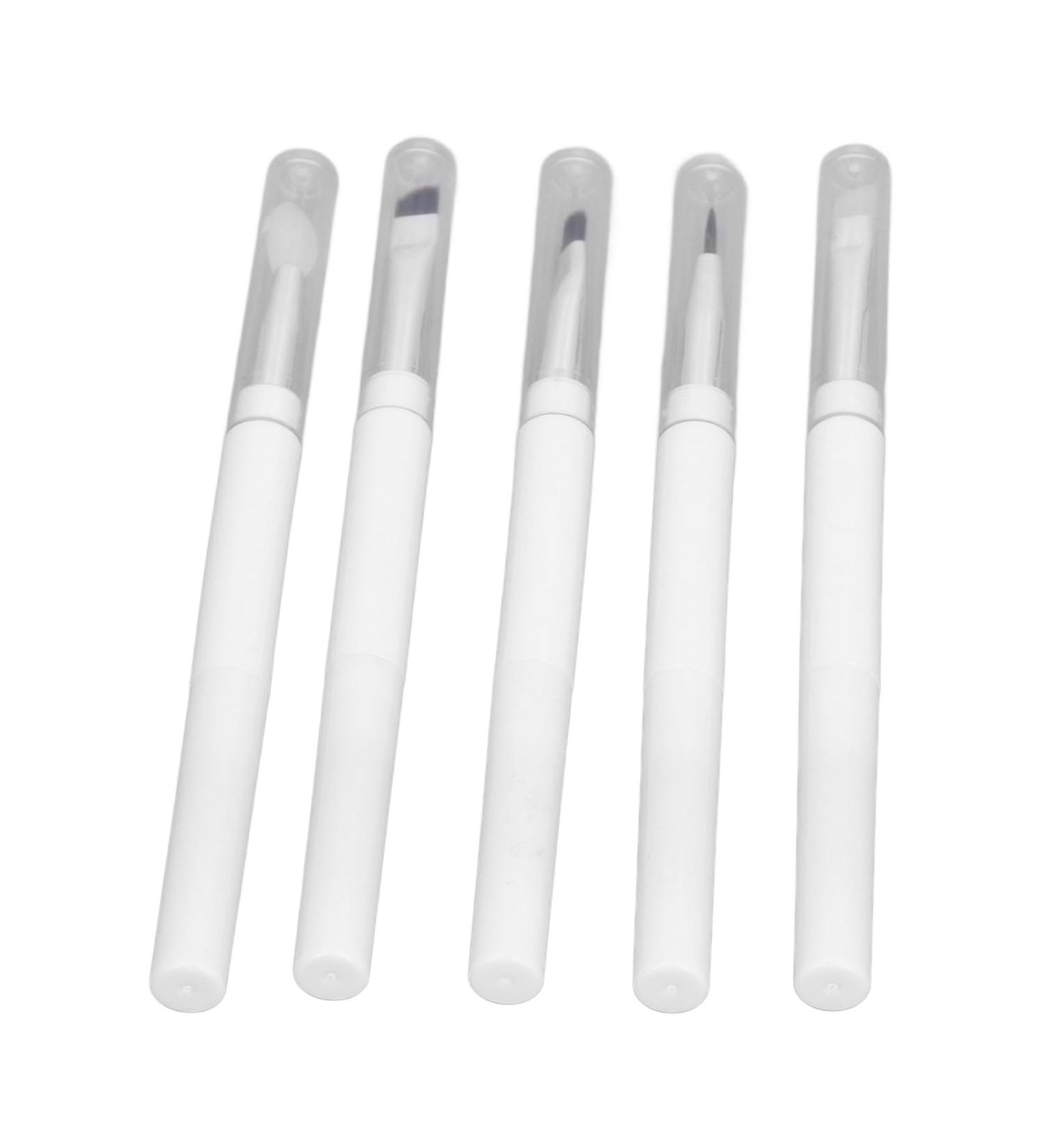 5 Piece Multifunctional Silicone Makeup Brush Set | Eyebrow Eyelash Lip Cosmetic Tools for Flawless Application - Buy Online on SooperMarket.com