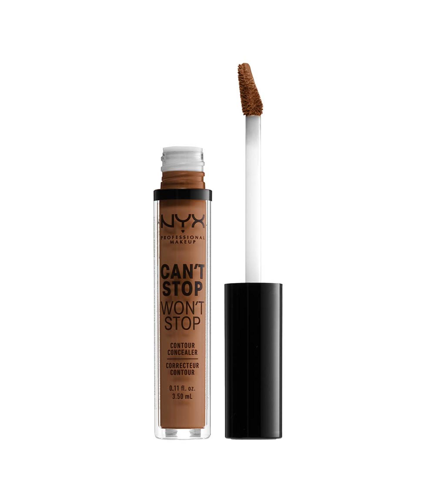 NYX Can't Stop Won't Stop Full Coverage Concealer in Cappuccino 0.025 - Long Lasting Formula - Buy Online on SooperMarket.com