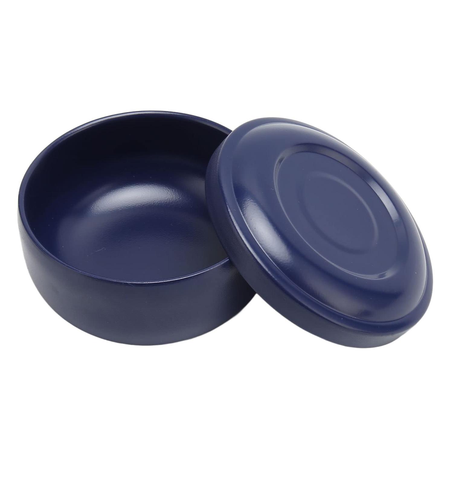 Tmishion Men's Shaving Soap Bowl - Dark Blue Wide-Necked Plastic Foam Cup for Cream Shaving & Grooming Essentials - Buy Online on SooperMarket.com