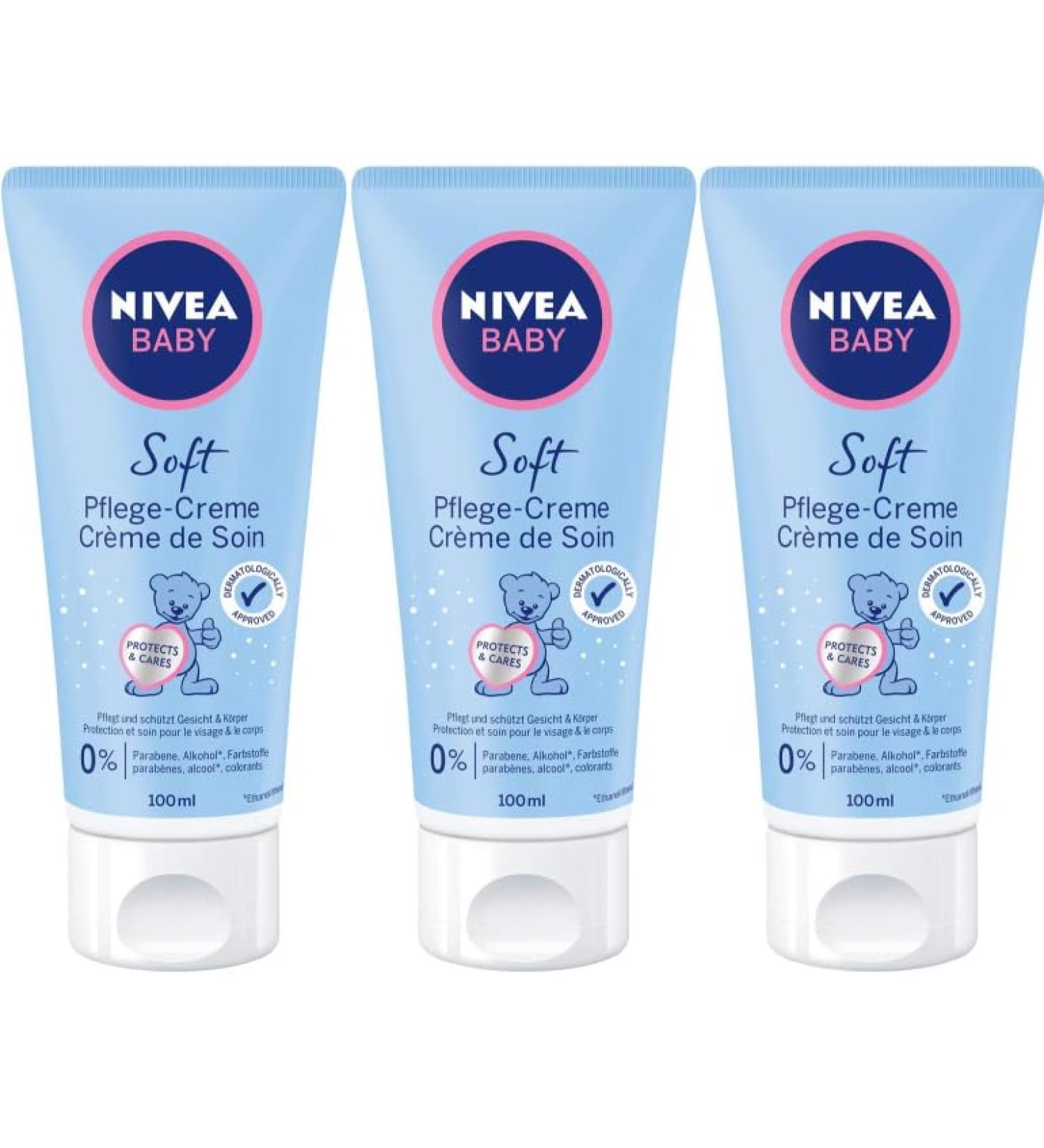 Nivea Baby Soft Care Cream pack of 3 (3 x 100 ml)