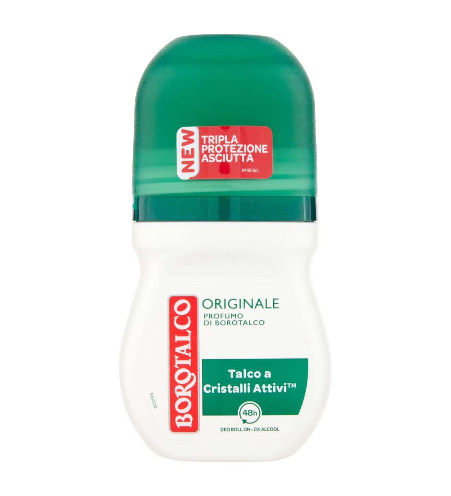 Borotalco: Deo Roll On "Original Microtalc" 50 ml (1.69 fl.oz) pack of 2 - Buy Online on SooperMarket.com