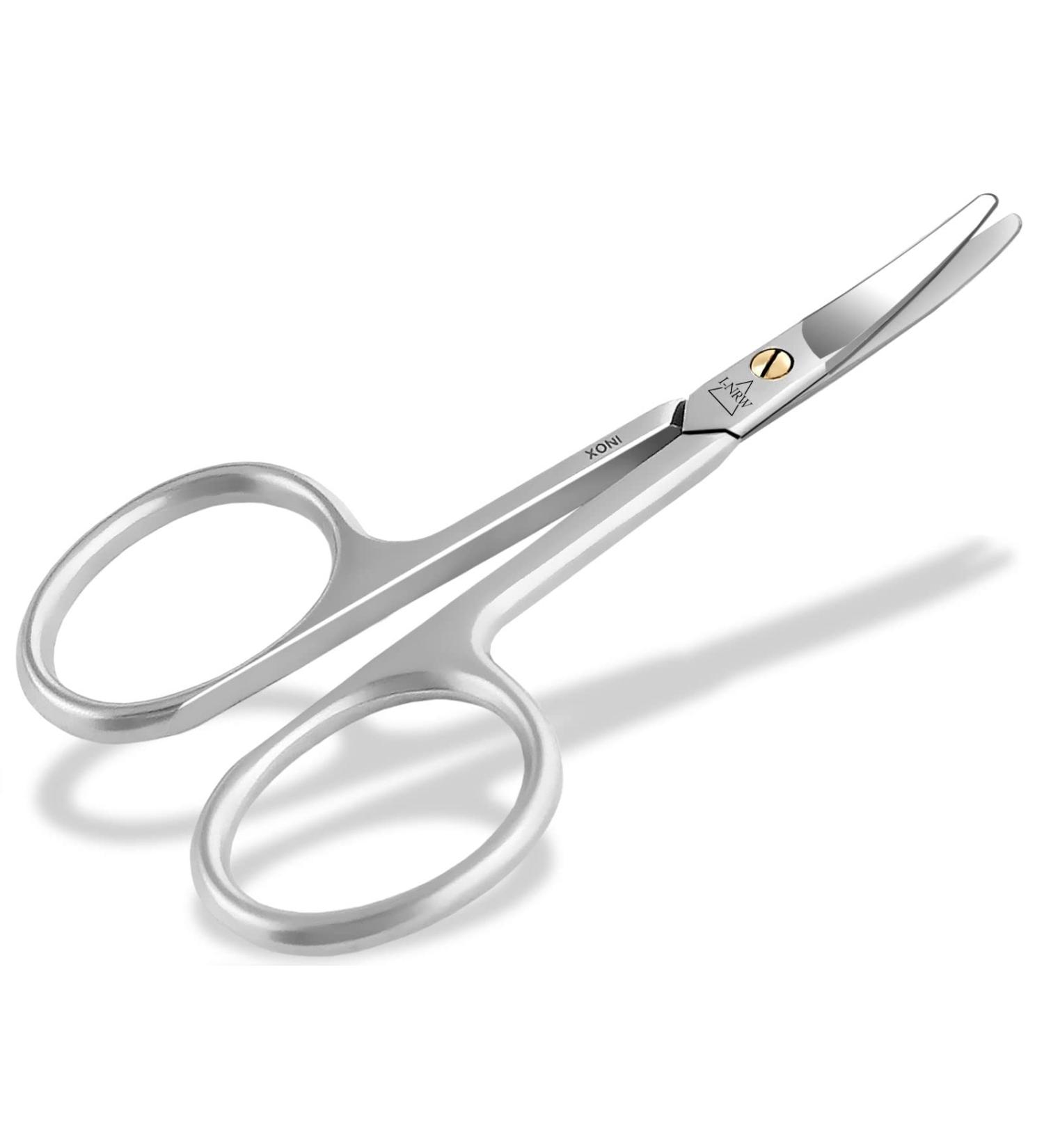 Professional Stainless Steel Nail Scissors - Rounded Tips Extra Sharp & Curved - 8 cm Pedicure Manicure Tool for Precision Cutting - Buy Online on SooperMarket.com