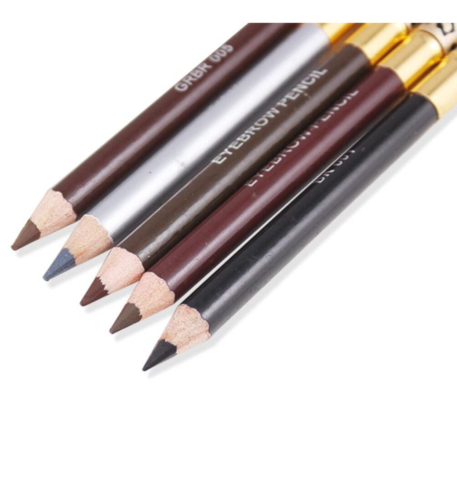 Baluue 2pcs Eyebrow Pen with Brush Eyebrow Pencil Long Lasting Waterproof Eyebrow Makeup Brown #5 1 count (Pack of 1) Marrom 5 - Buy Online on SooperMarket.com