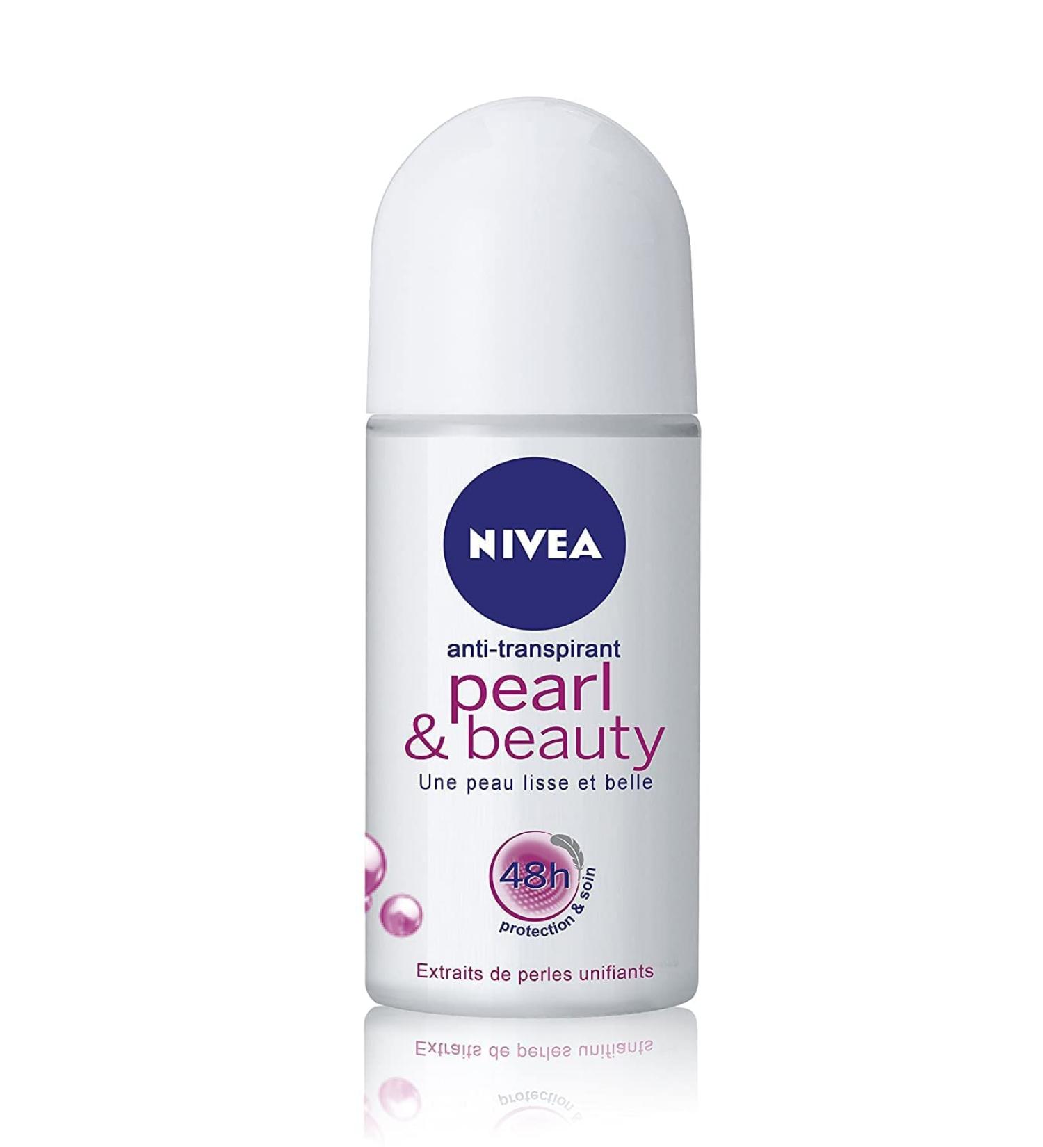 Nivea Pearl & Beauty Roll-On Deodorant 50ml - Long-Lasting Protection with Pearl Extract - Nivea Deodorant - Buy Online on SooperMarket.com