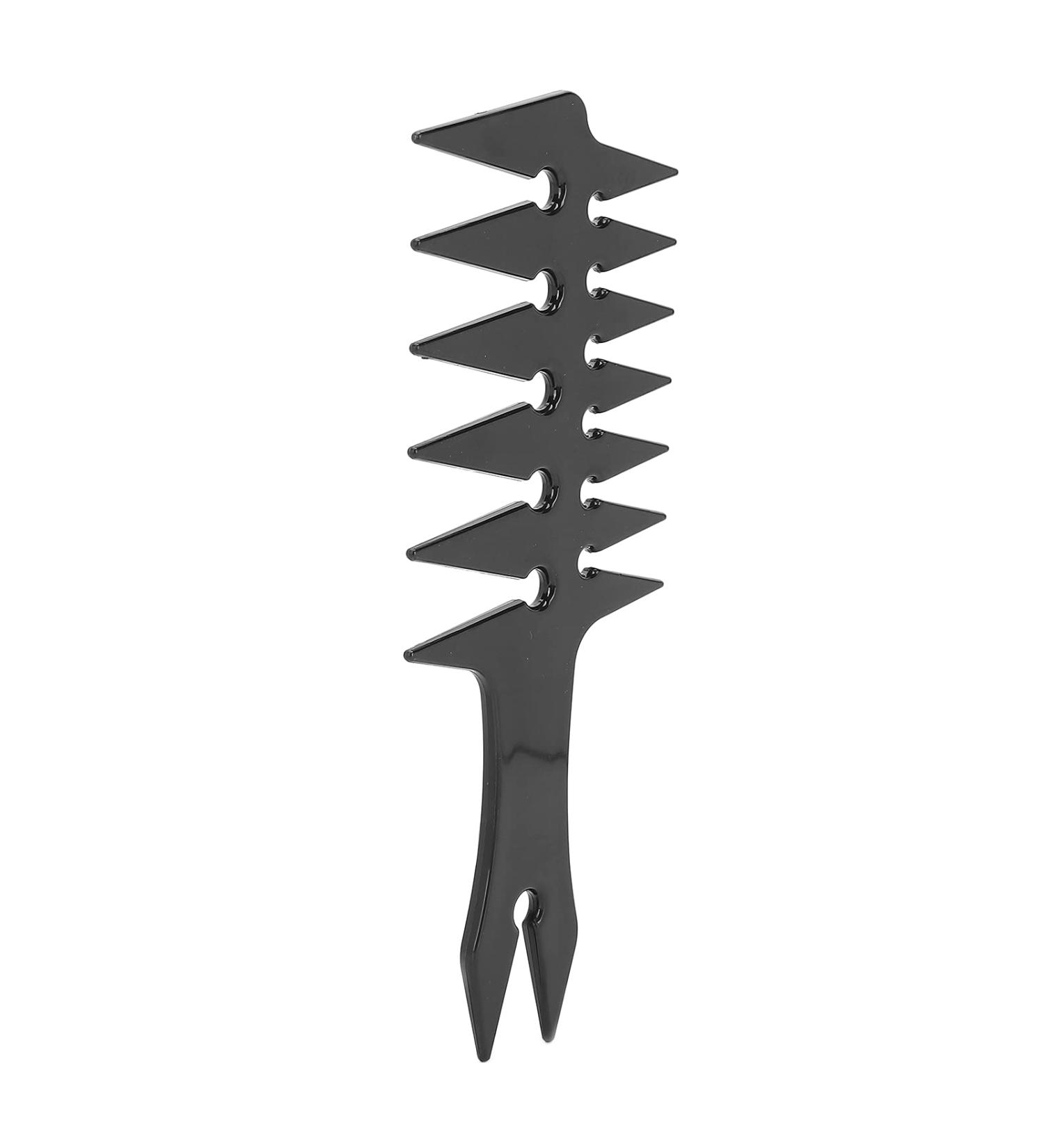 Wide Tooth Hair Comb Double Sided Oil Styling Comb for Men Portable ABS Material (Black) - Buy Online on SooperMarket.com
